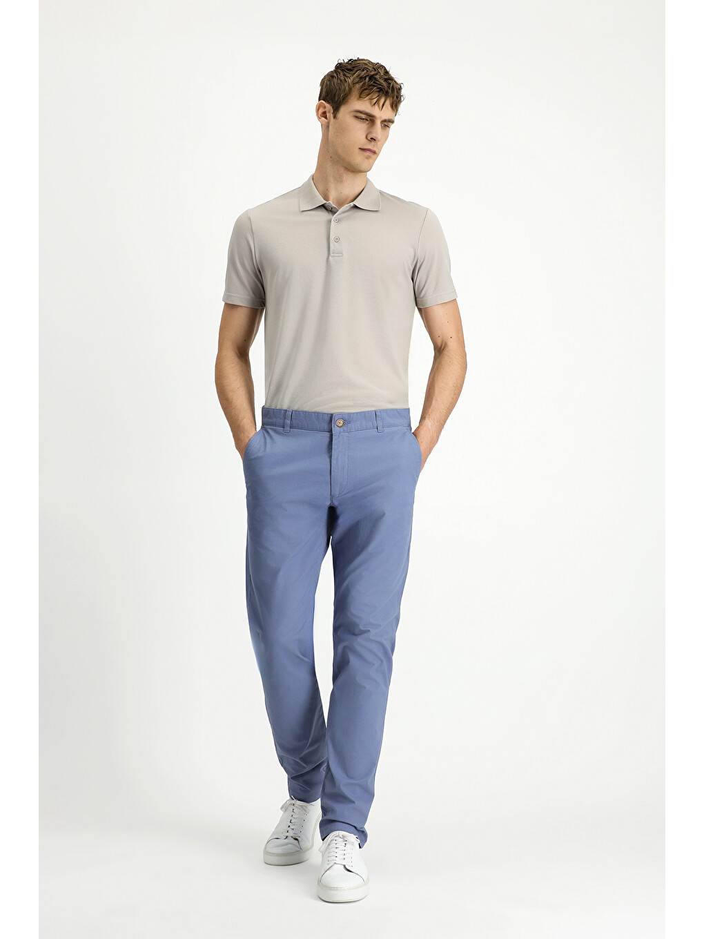 Mavi Regular Fit Elastanlı Kanvas /  Chino Pantolon