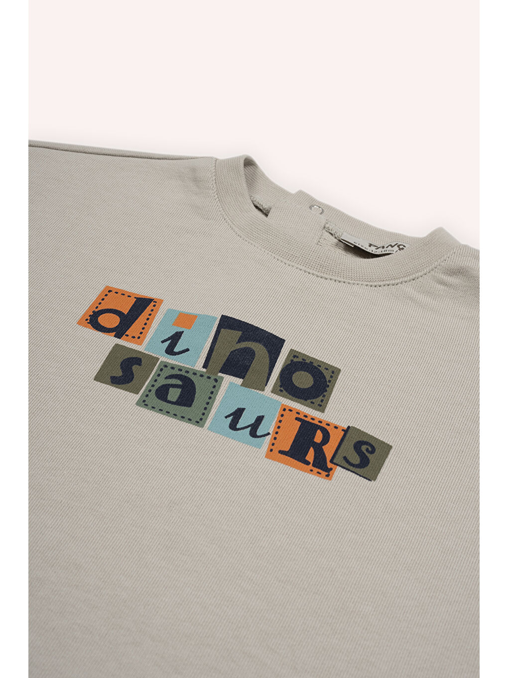 Erkek Bebek Baskılı Bej Sweatshirt-2