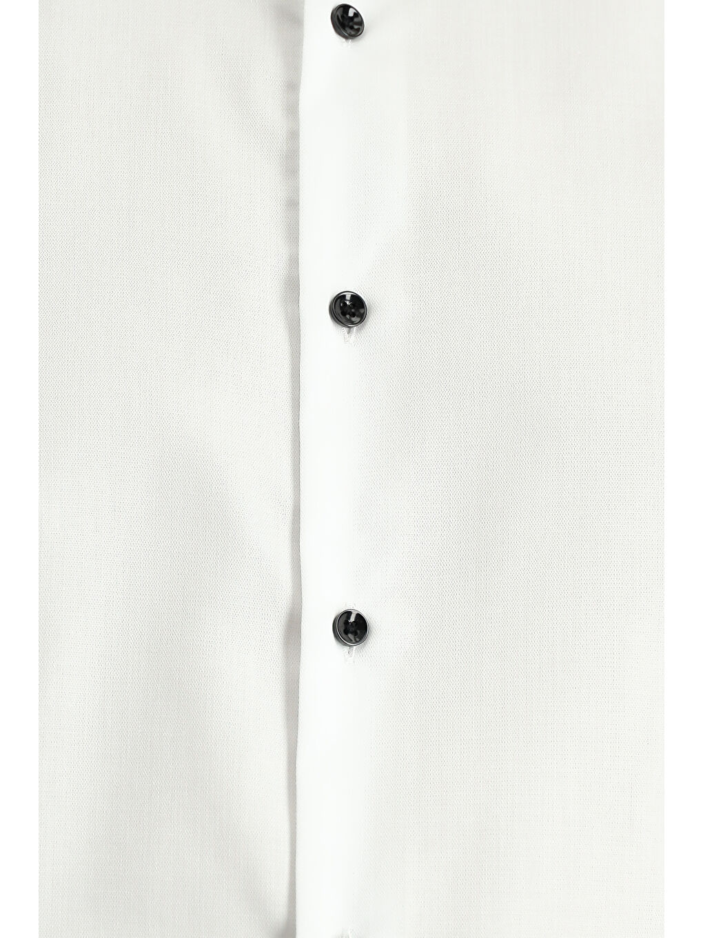 Beyaz Ata Yaka Slim Fit Dar Kesim Pamuklu Kolay Ütülenebilir Gömlek-4