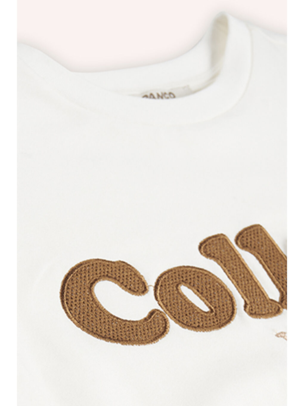 Kız Çocuk Nakış Detaylı Ekru Sweatshirt-4