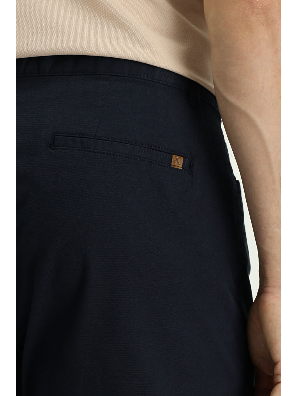 Lacivert Relaxed Fit Rahat Kesim Elastanlı Kanvas / Chino Pantolon-4