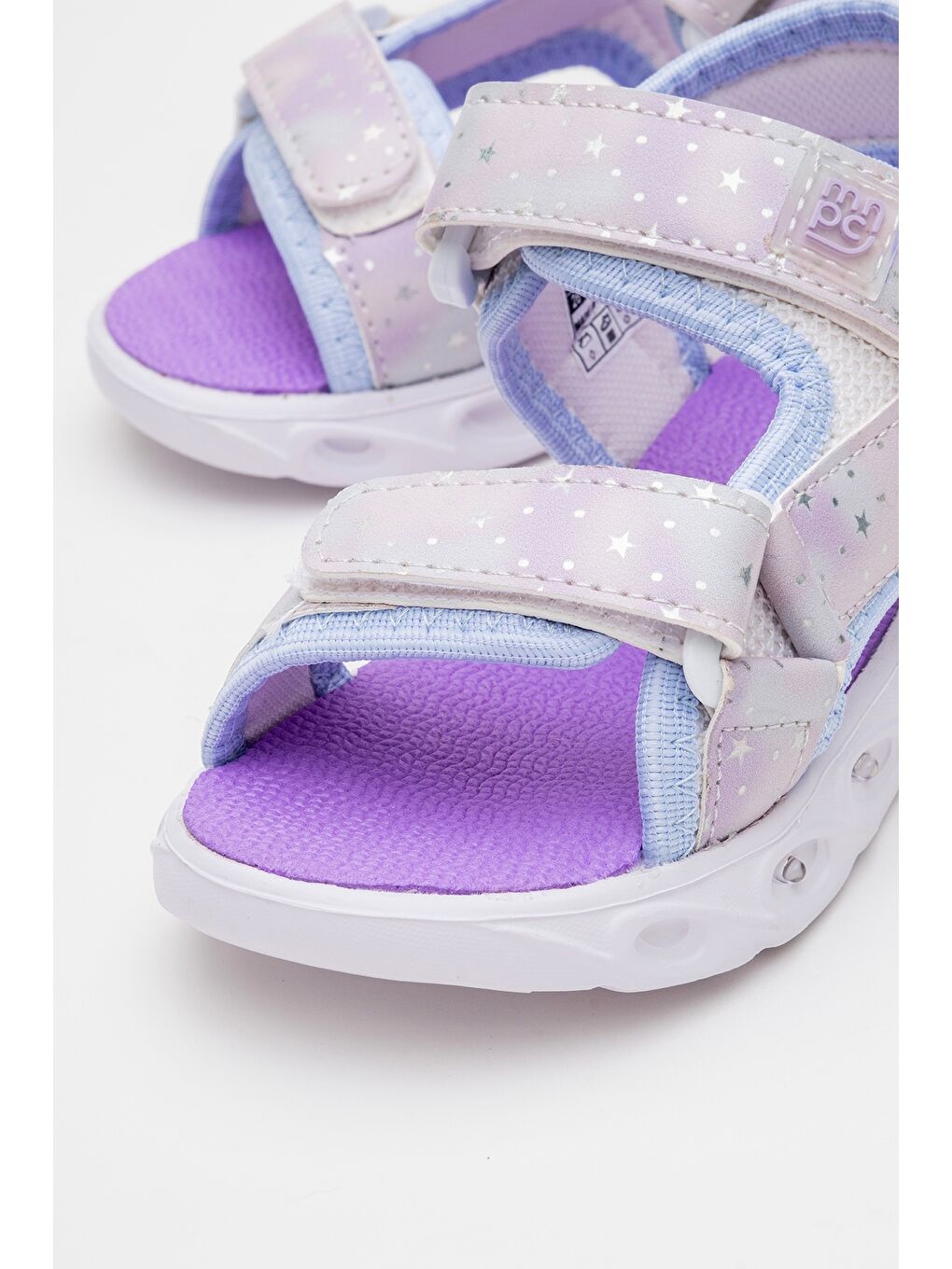 Kız Çocuk Mavi Işıklı Anatomik Hafif Günlük Sandalet-1