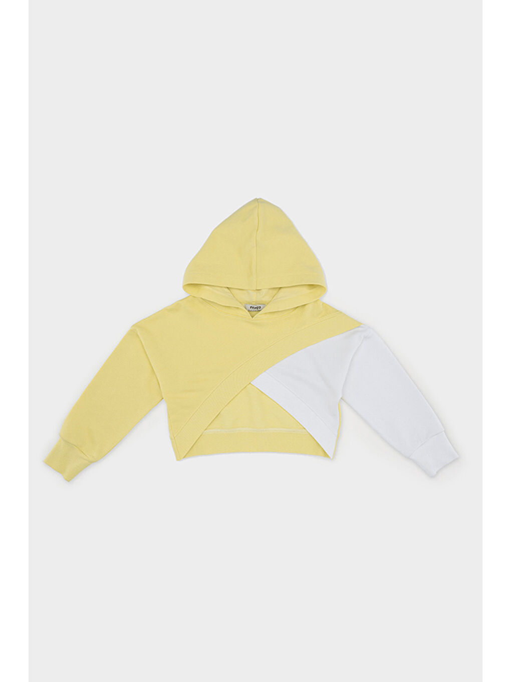 Kız Çocuk Asimetrik Sarı Sweatshirt-5