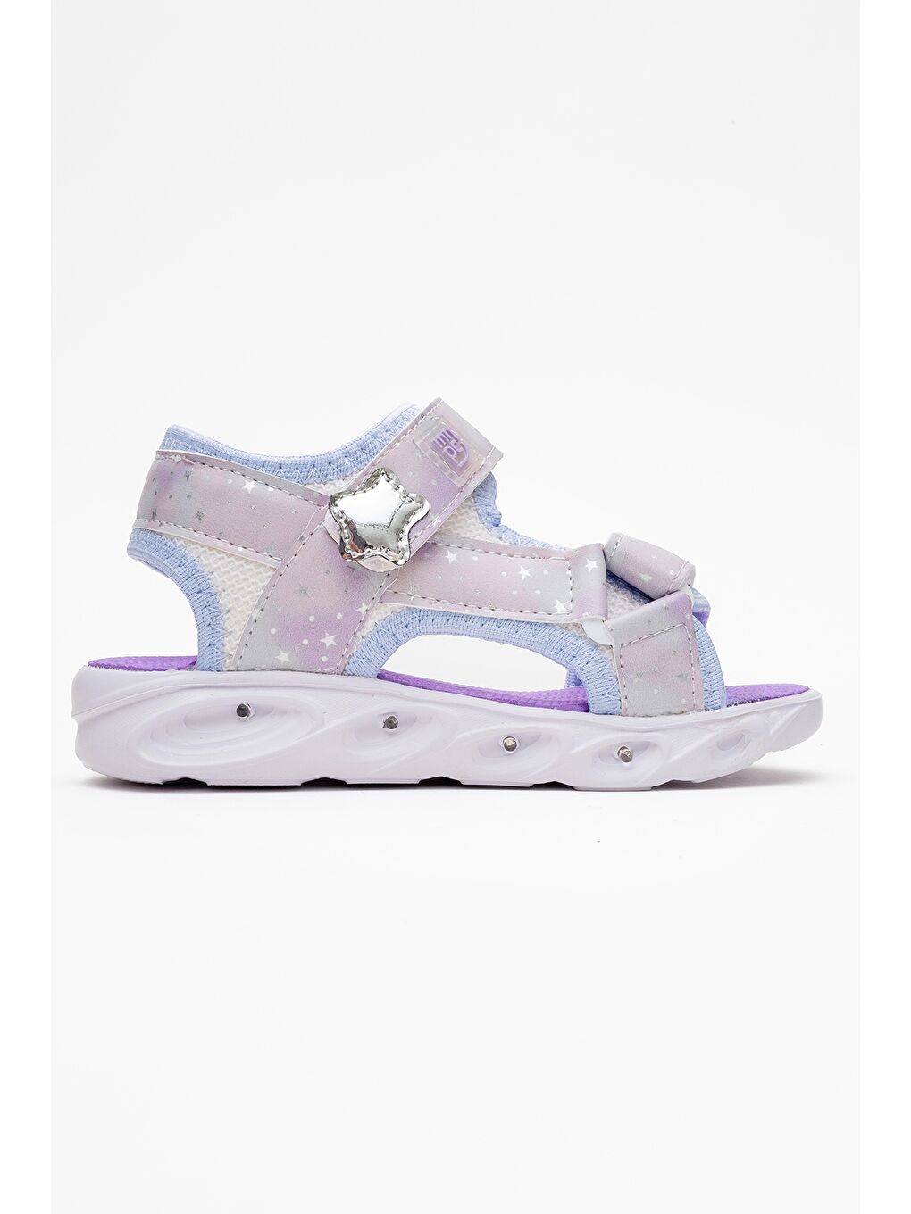 Kız Çocuk Mavi Işıklı Anatomik Hafif Günlük Sandalet-3