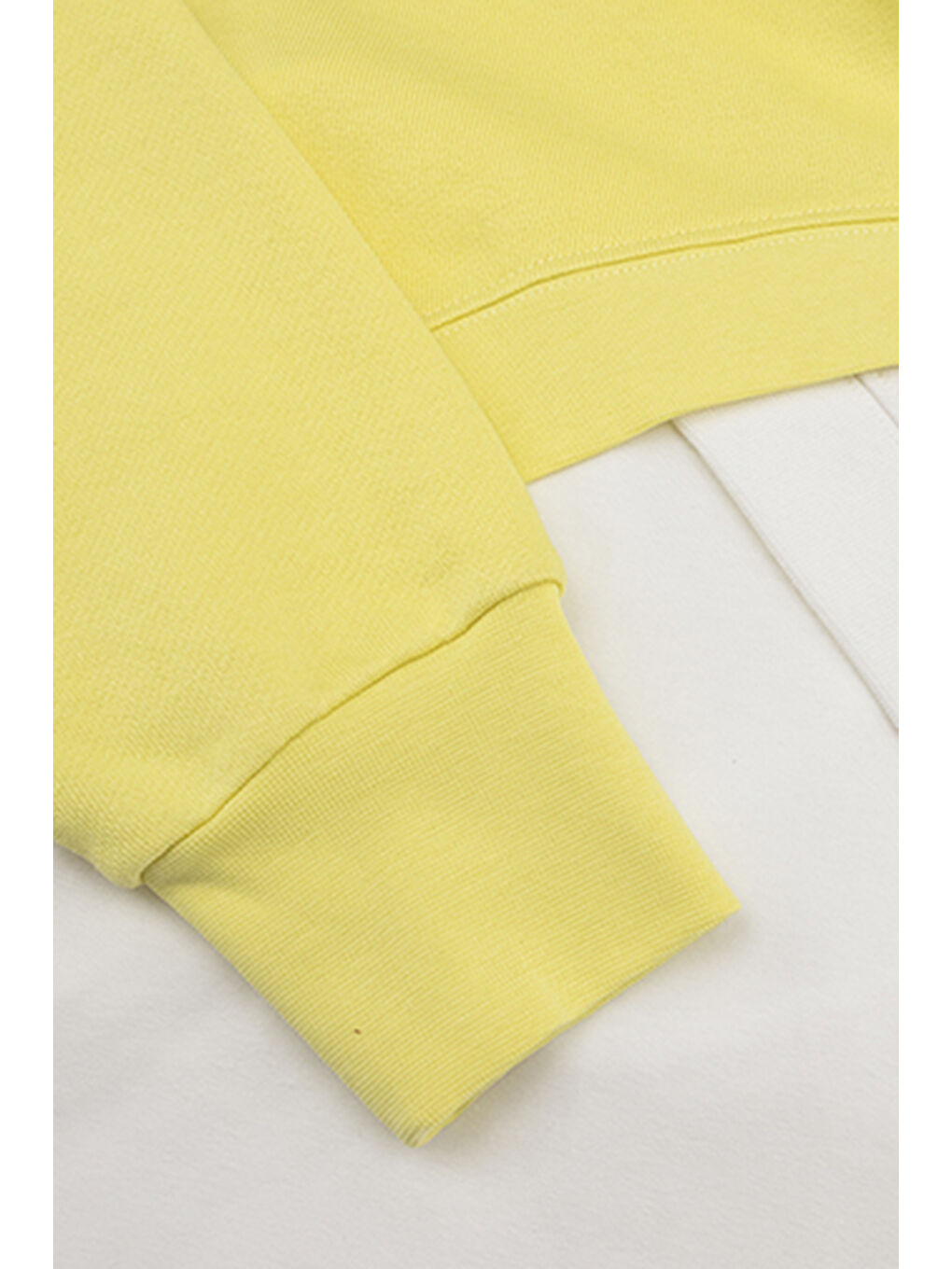 Kız Çocuk Asimetrik Sarı Sweatshirt-10