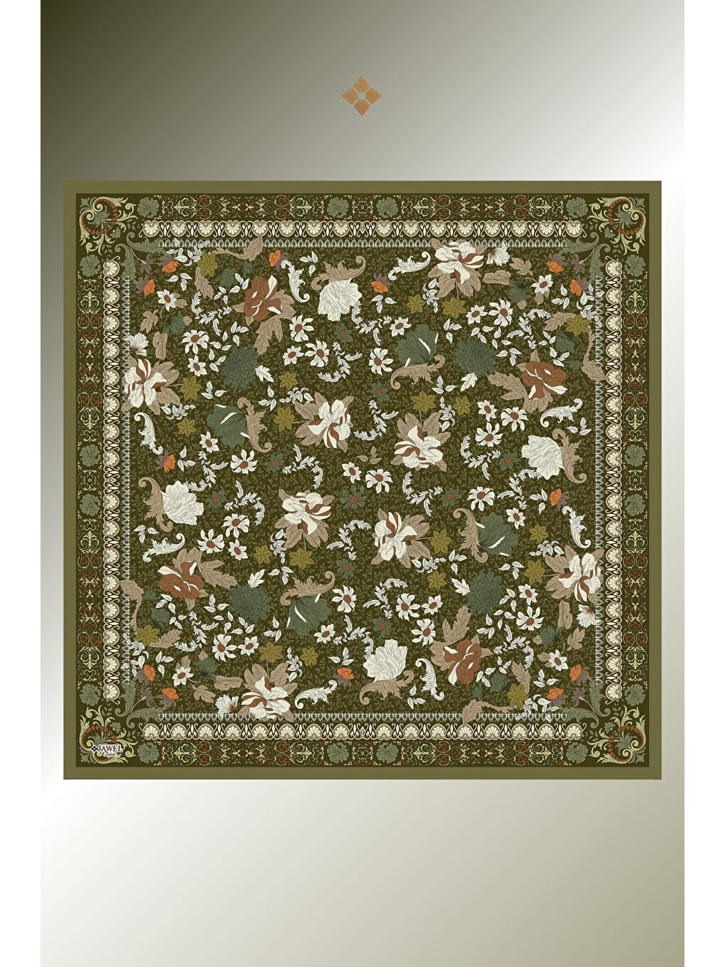 Karışık Kadın Spring Soft Eşarp Paketi Misya (Bordo-Haki-Krem Bordo)-2