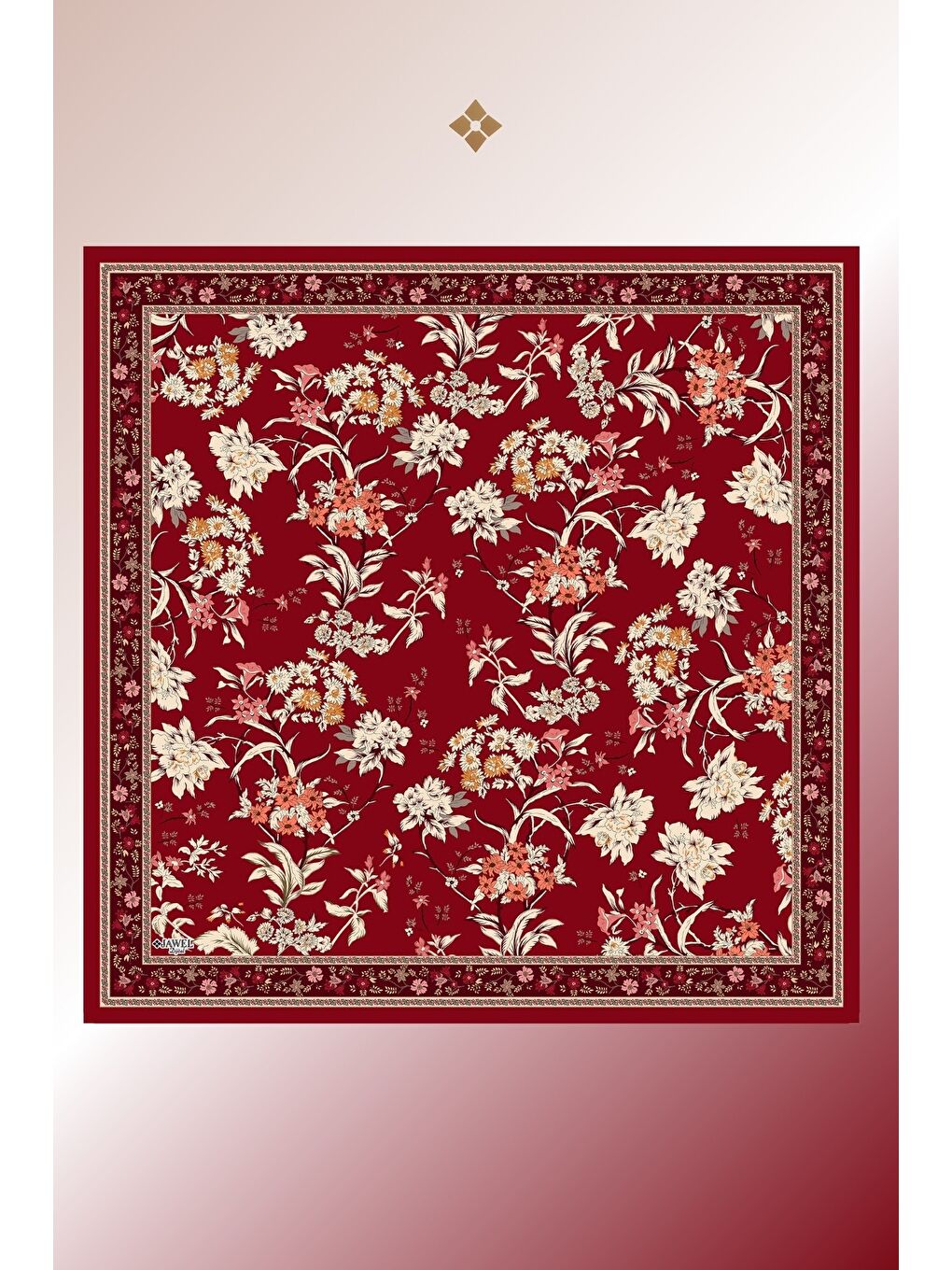 Karışık Kadın Spring Soft Eşarp Paketi Limira (Krem Bordo-Haki-Bordo)-1