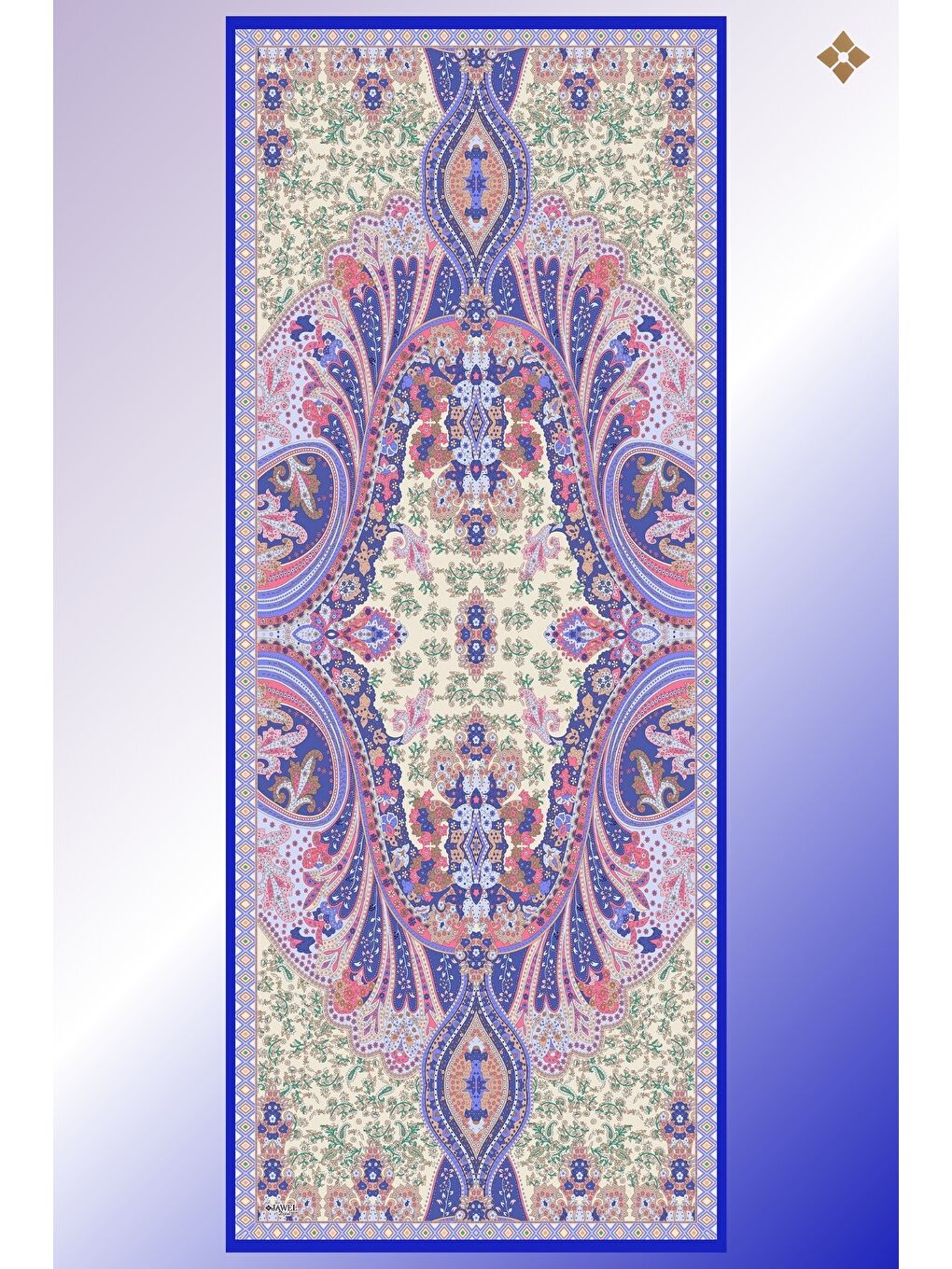 Karışık Kadın Alinda Soft Şal Paketi (Turuncu-İndigo-Açık Yağ Yeşili)-1