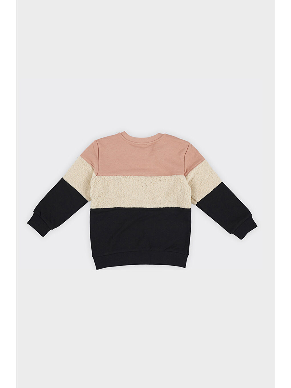 Pembe Kız Çocuk Renkli Somon Sweatshirt-3