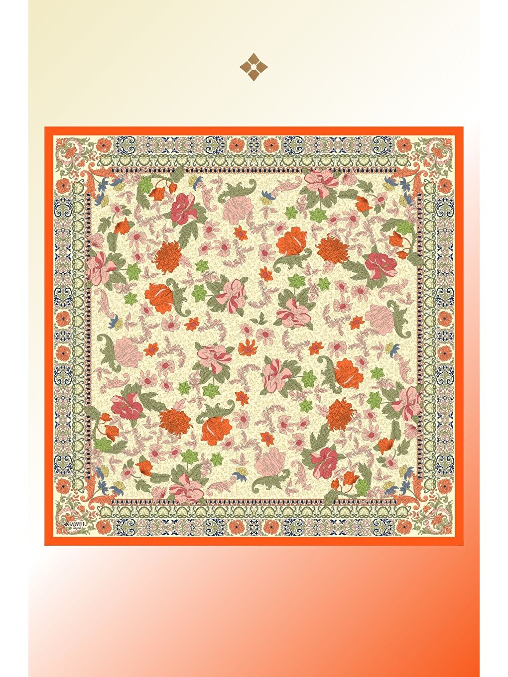 Karışık Kadın Spring Soft Eşarp Paketi Misya (Bebe mavi-Turuncu-Yeşil)-2