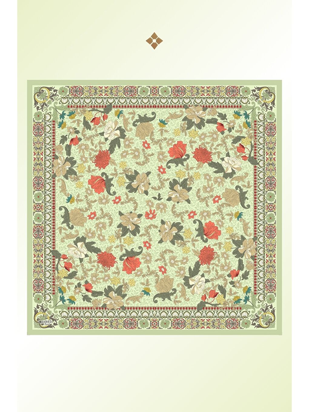 Karışık Kadın Spring Soft Eşarp Paketi Misya (Bebe mavi-Turuncu-Yeşil)-3