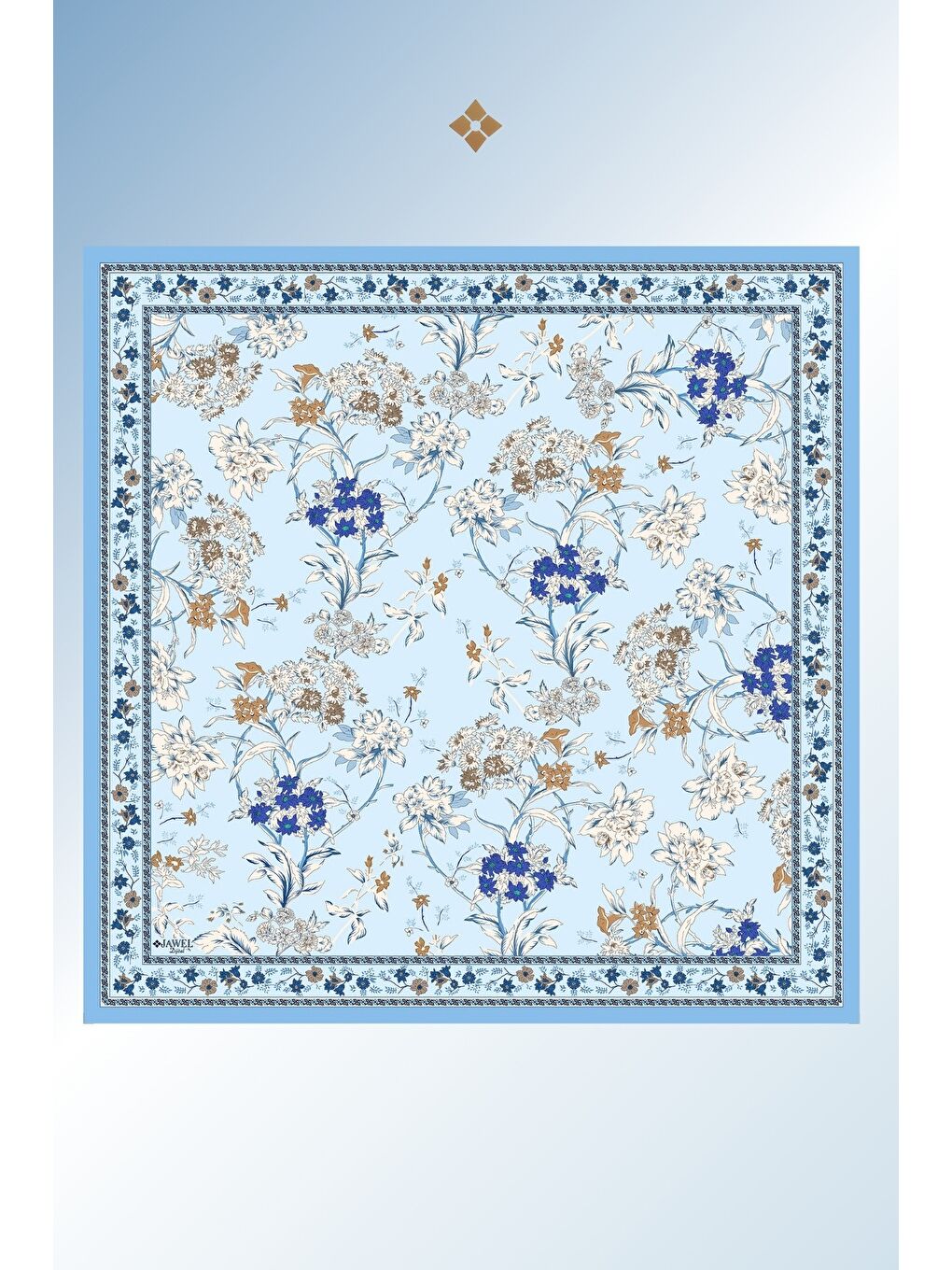 Karışık Kadın Spring Soft Eşarp Paketi Limira (Nil Yeşili-Bebe Mavi-Turuncu)-1