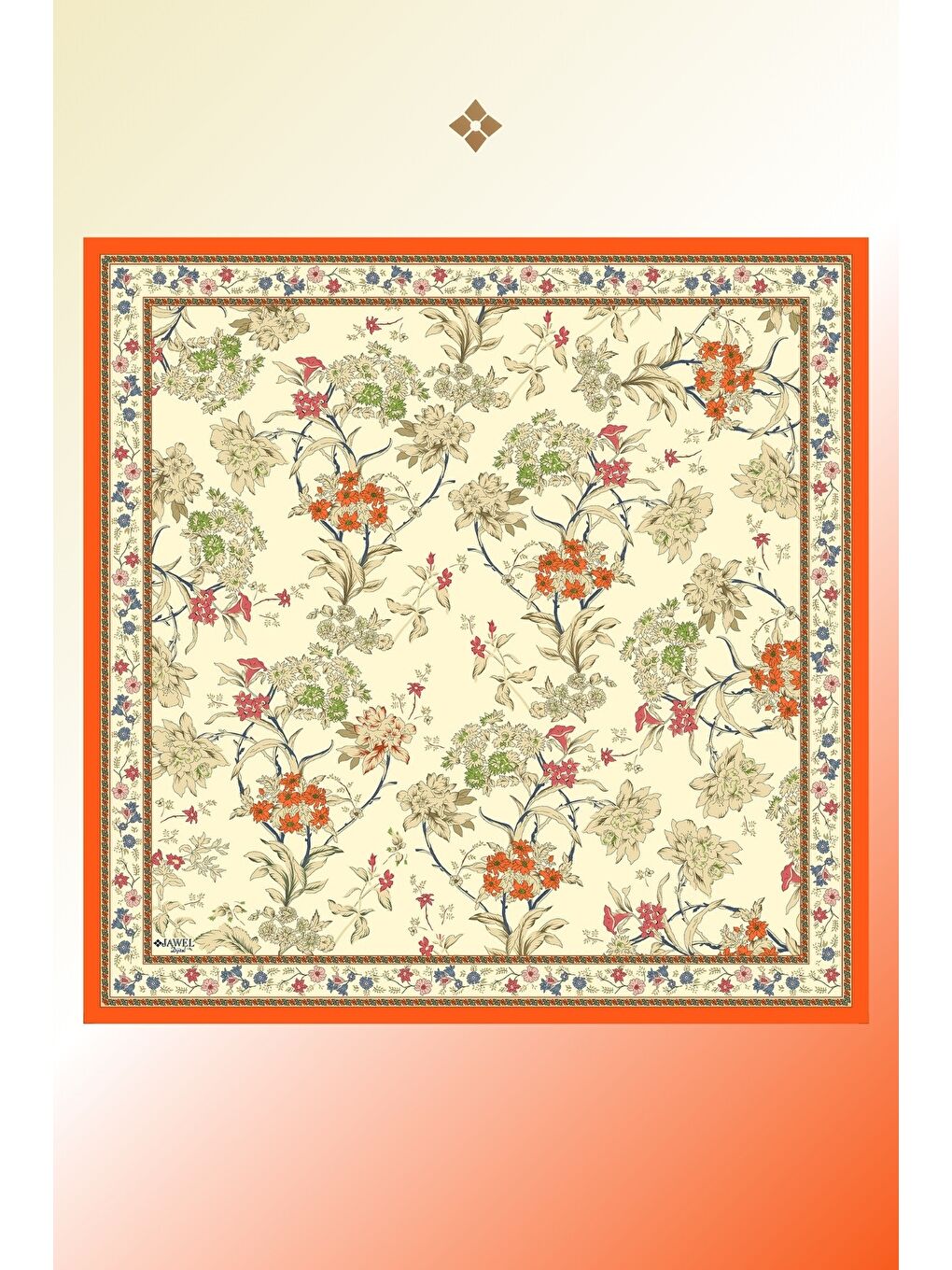 Karışık Kadın Spring Soft Eşarp Paketi Limira (Nil Yeşili-Bebe Mavi-Turuncu)-2