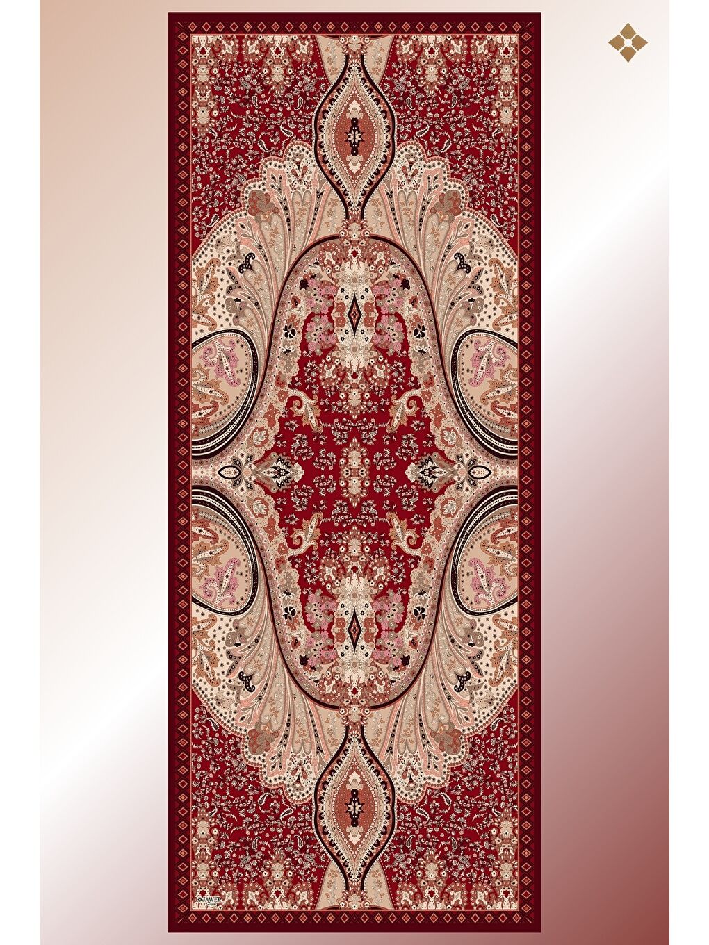 Karışık Kadın Alinda Soft Şal Paketi (Bordo-Siyah Krem-Lacivert)-3