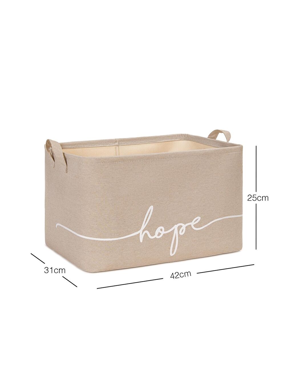 Ocean Home Textile Bej Renk Hope Sepet 42 x 31 x 25 cm - 6