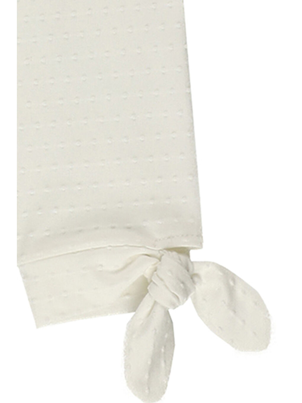 Beyaz Kız Çocuk Özel Dokulu Kumaşlı Taytlı Takım-10