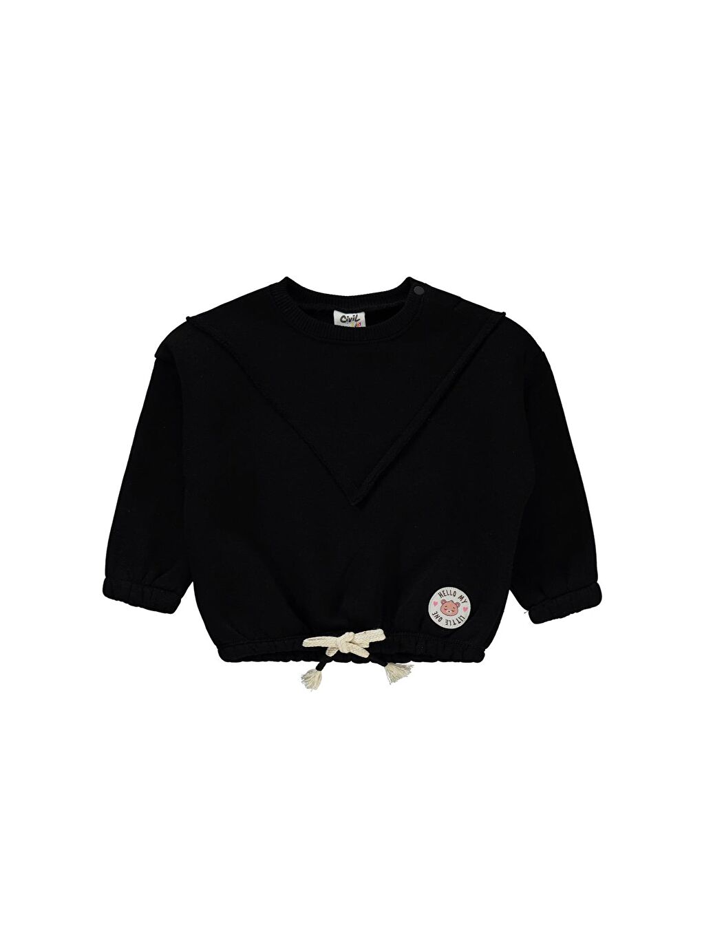 Baby Hello My Little One Etiketli 6-18 Ay Takım - Siyah 18-24 Ay-1