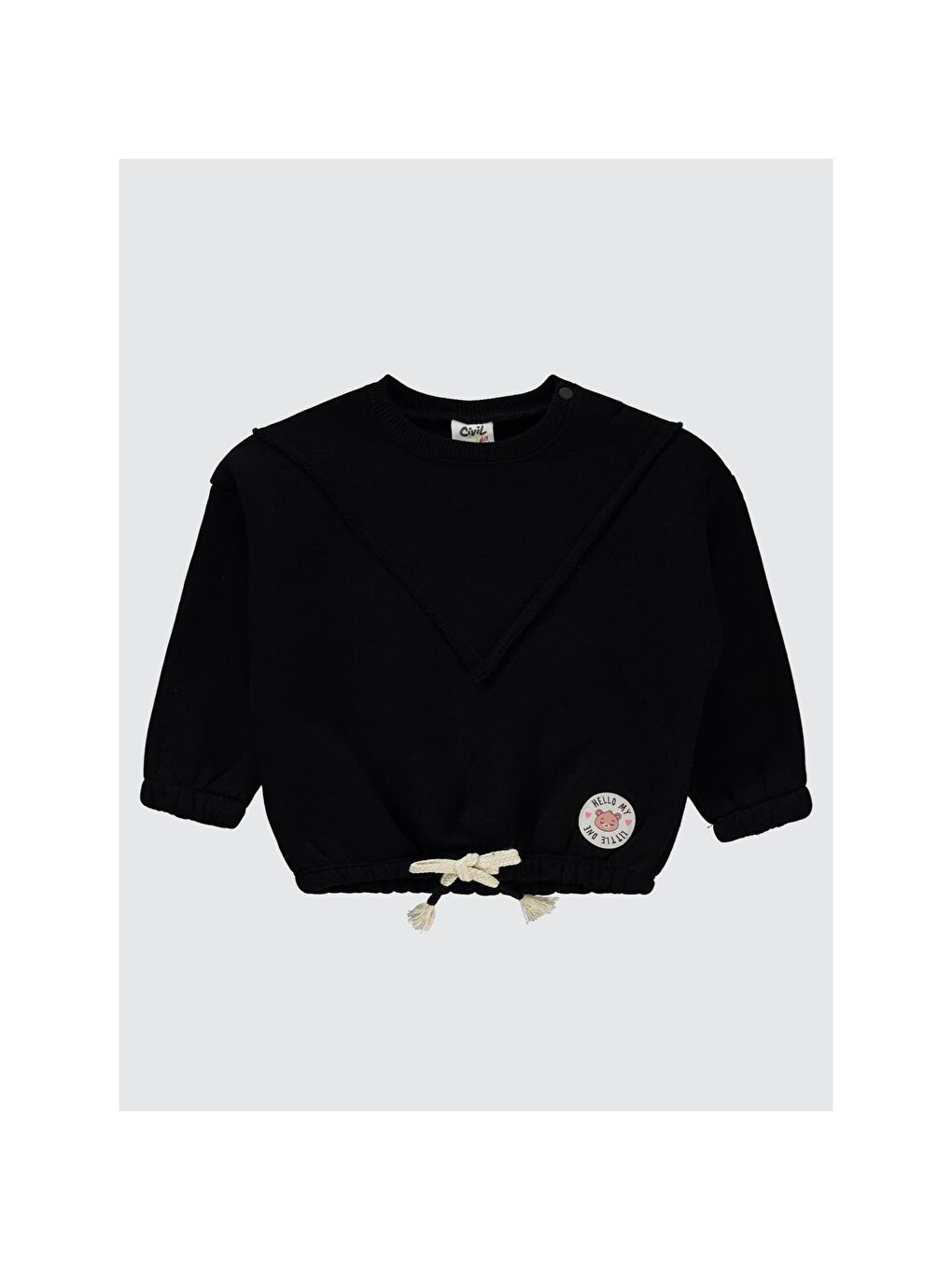 Baby Hello My Little One Etiketli 6-18 Ay Takım - Siyah 18-24 Ay-4