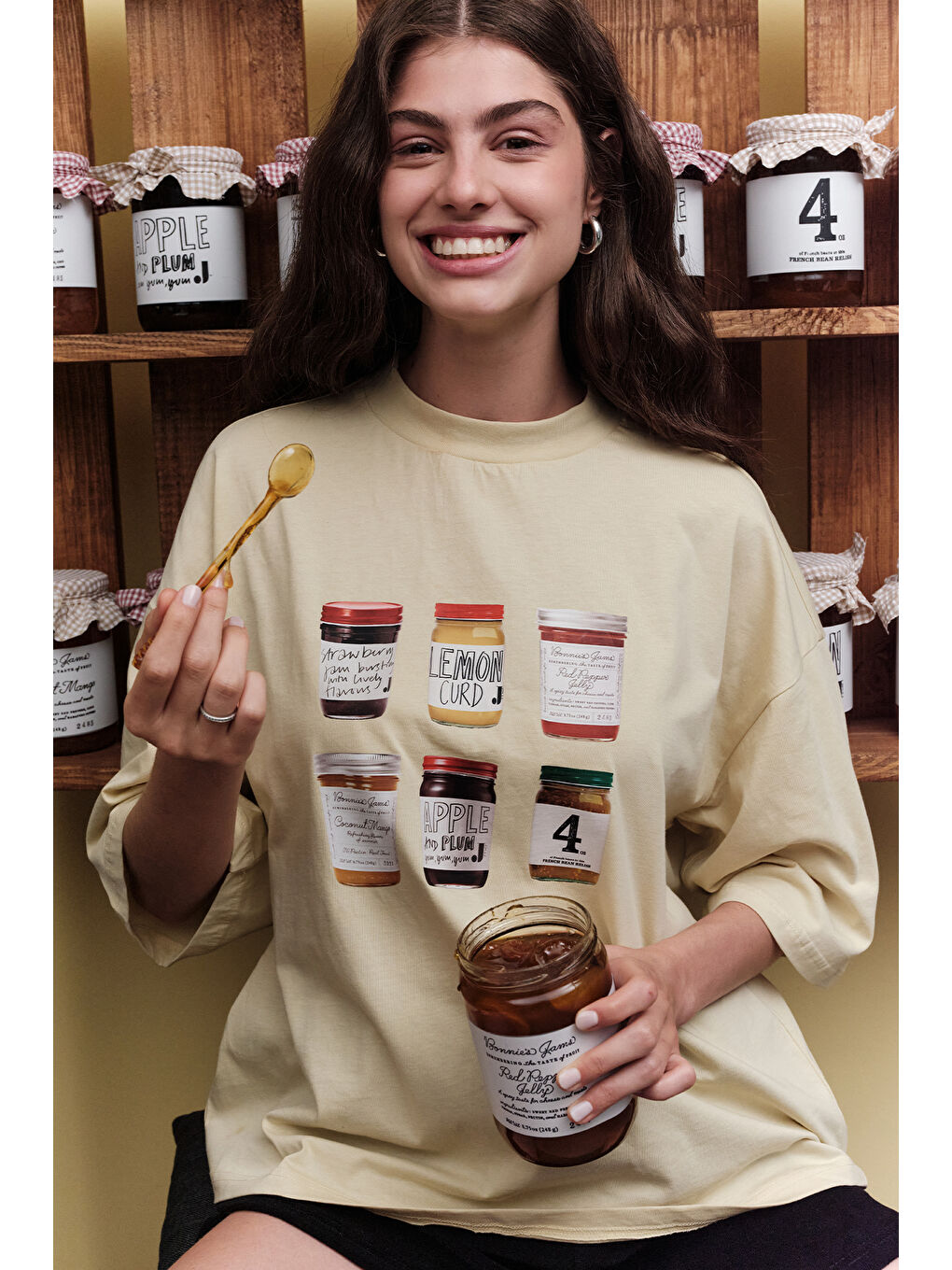 Karışık Baskılı Kısa Kol T-Shırt Jam-1