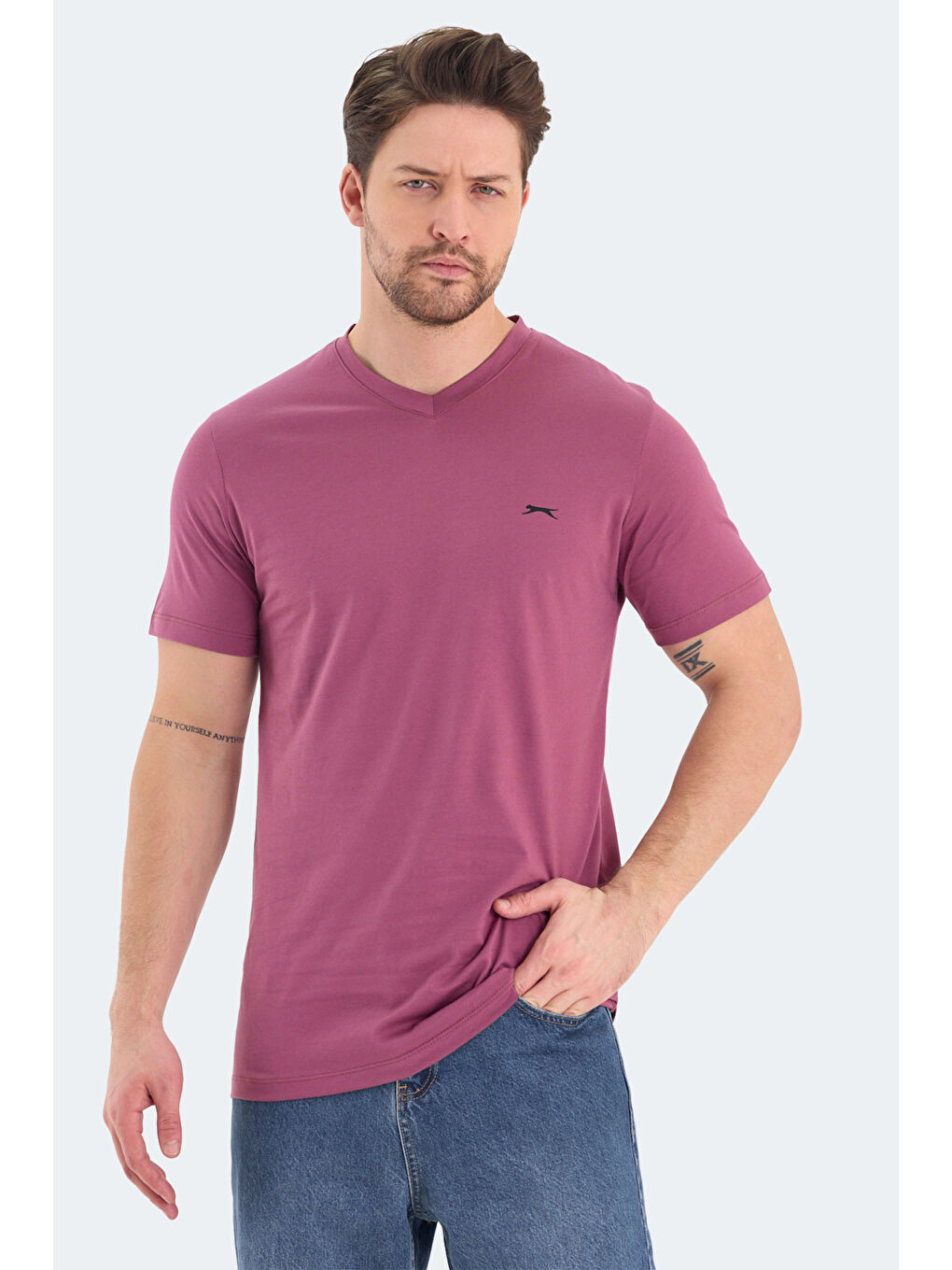 Pembe RIVALDO Erkek Tişört Gül-2