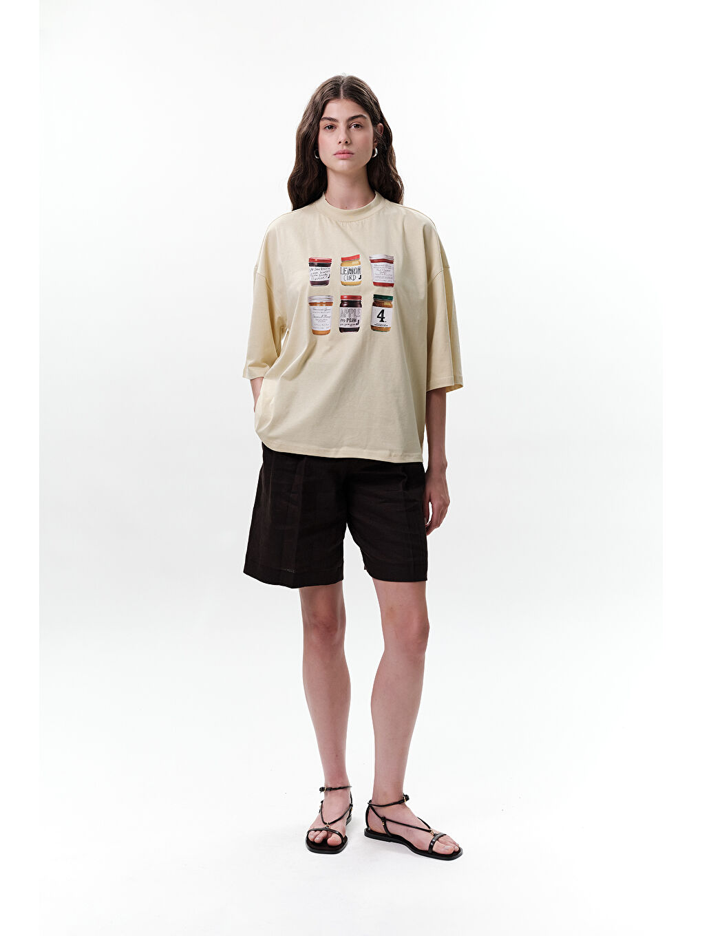 Karışık Baskılı Kısa Kol T-Shırt Jam-3