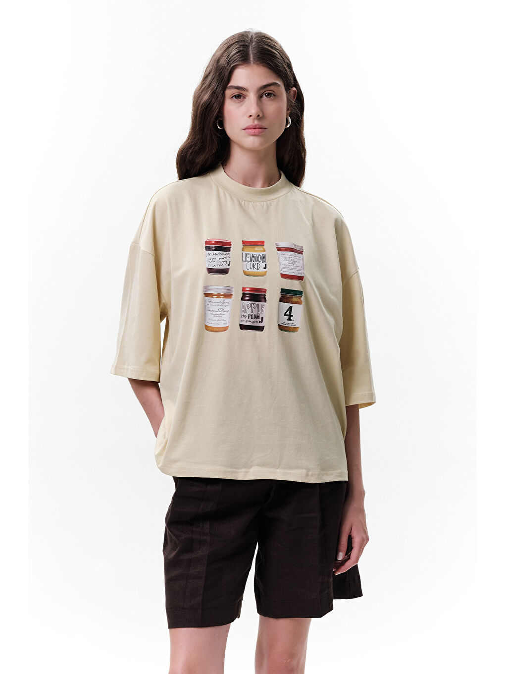 Karışık Baskılı Kısa Kol T-Shırt Jam-4