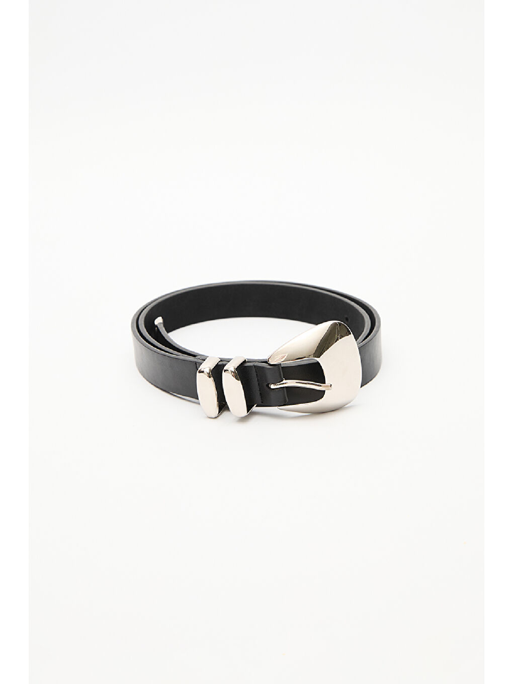 Çoklu Metal Tokalı Kemer Siyah-1