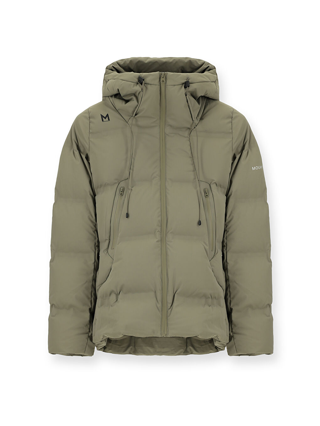 Bej Kapüşonlu Şişme Spor Mont-8