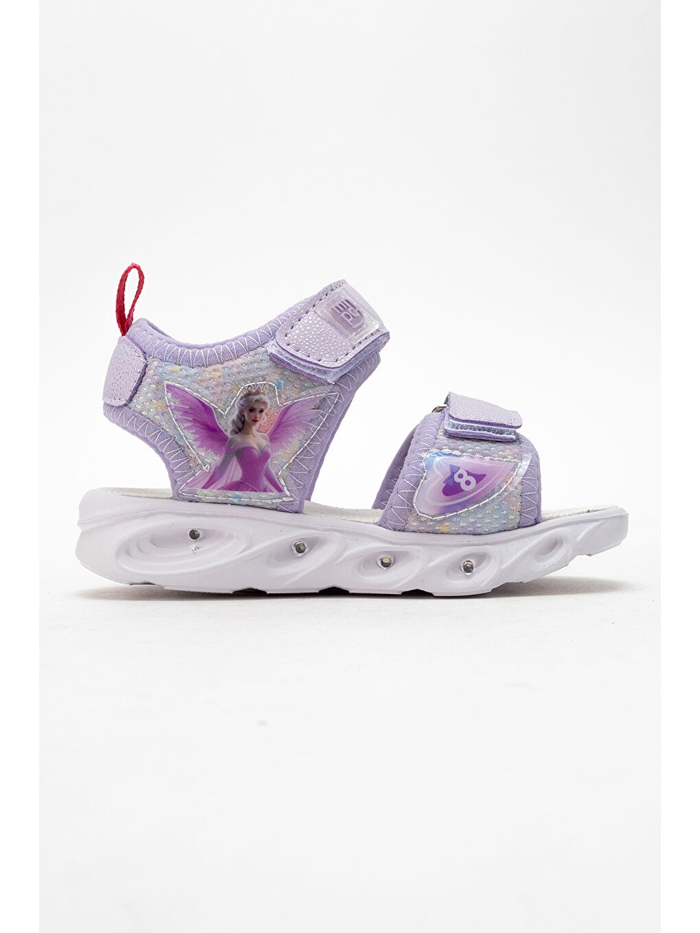 Kız Çocuk Lila Işıklı Anatomik Hafif Günlük Sandalet-3