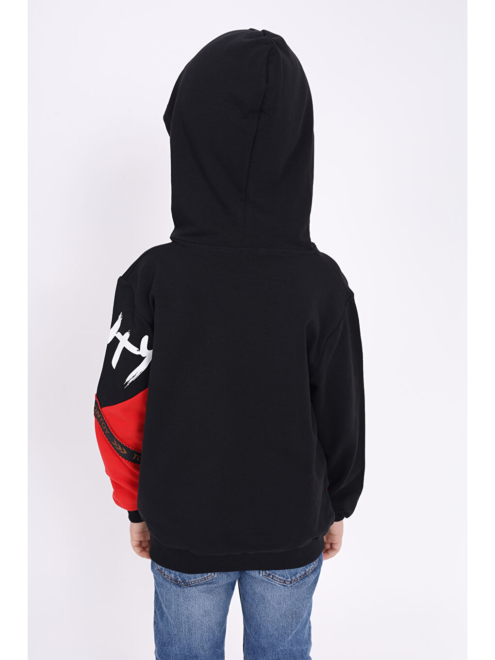 Kırmızı Erkek Çocuk Original Baskılı Sweatshirt-3