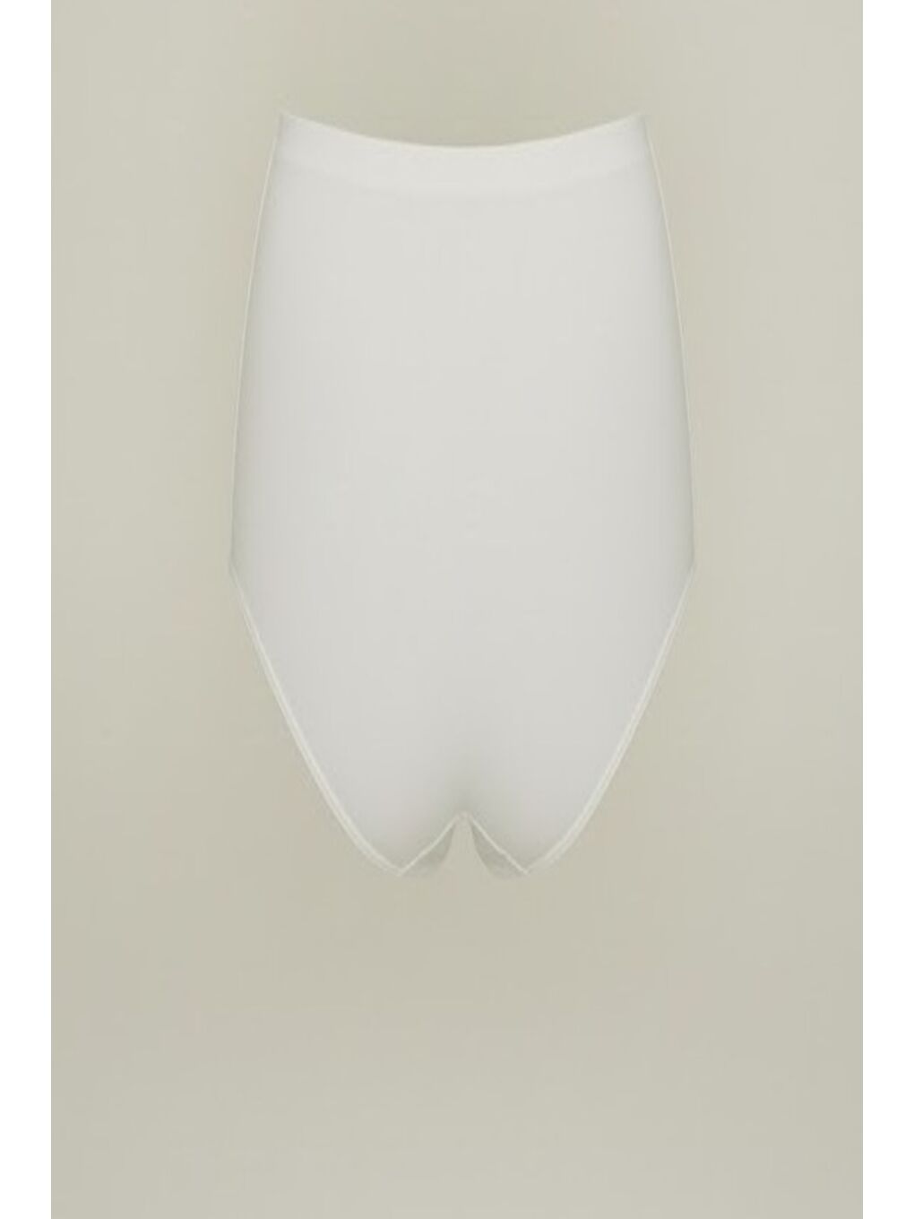 C12016 Dikişsiz Slip Korse Beyaz-1