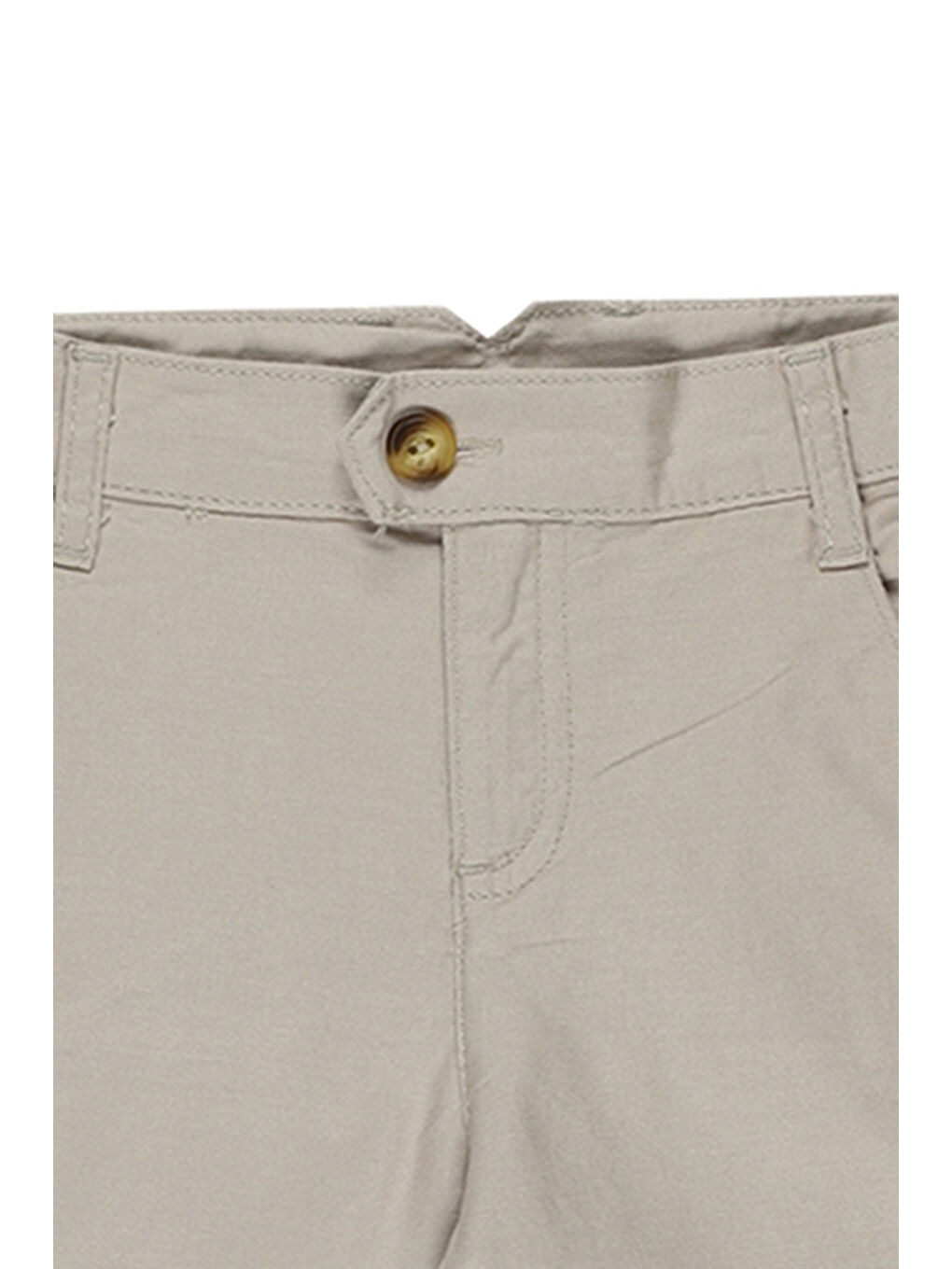 Erkek Çocuk Düğmeli Bej Şort-2