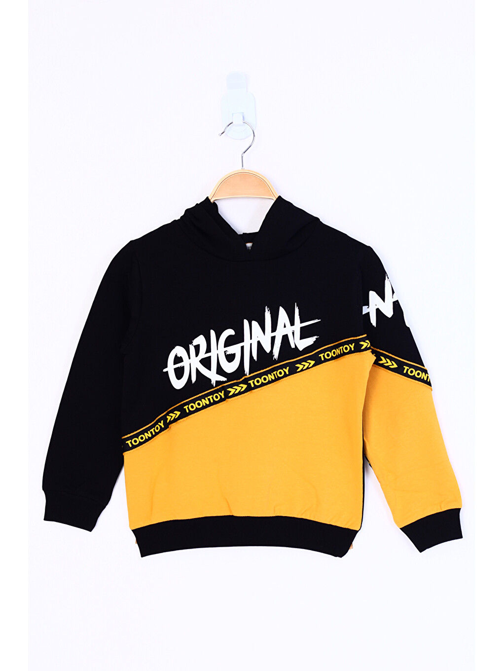 Sarı Erkek Çocuk Original Baskılı Sweatshirt