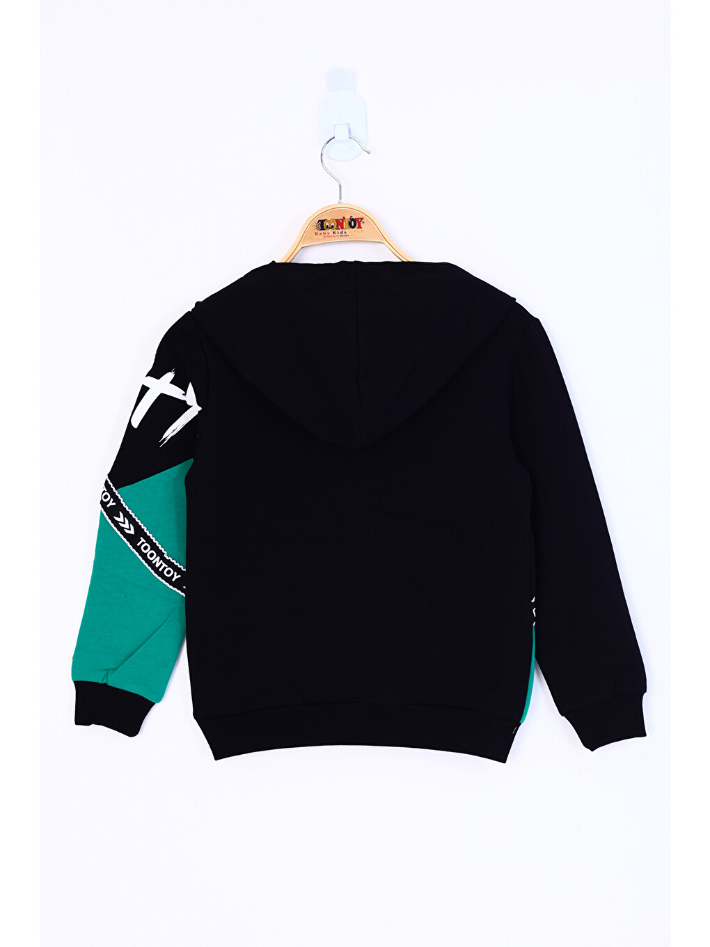 Yeşil Erkek Çocuk Original Baskılı Sweatshirt-1