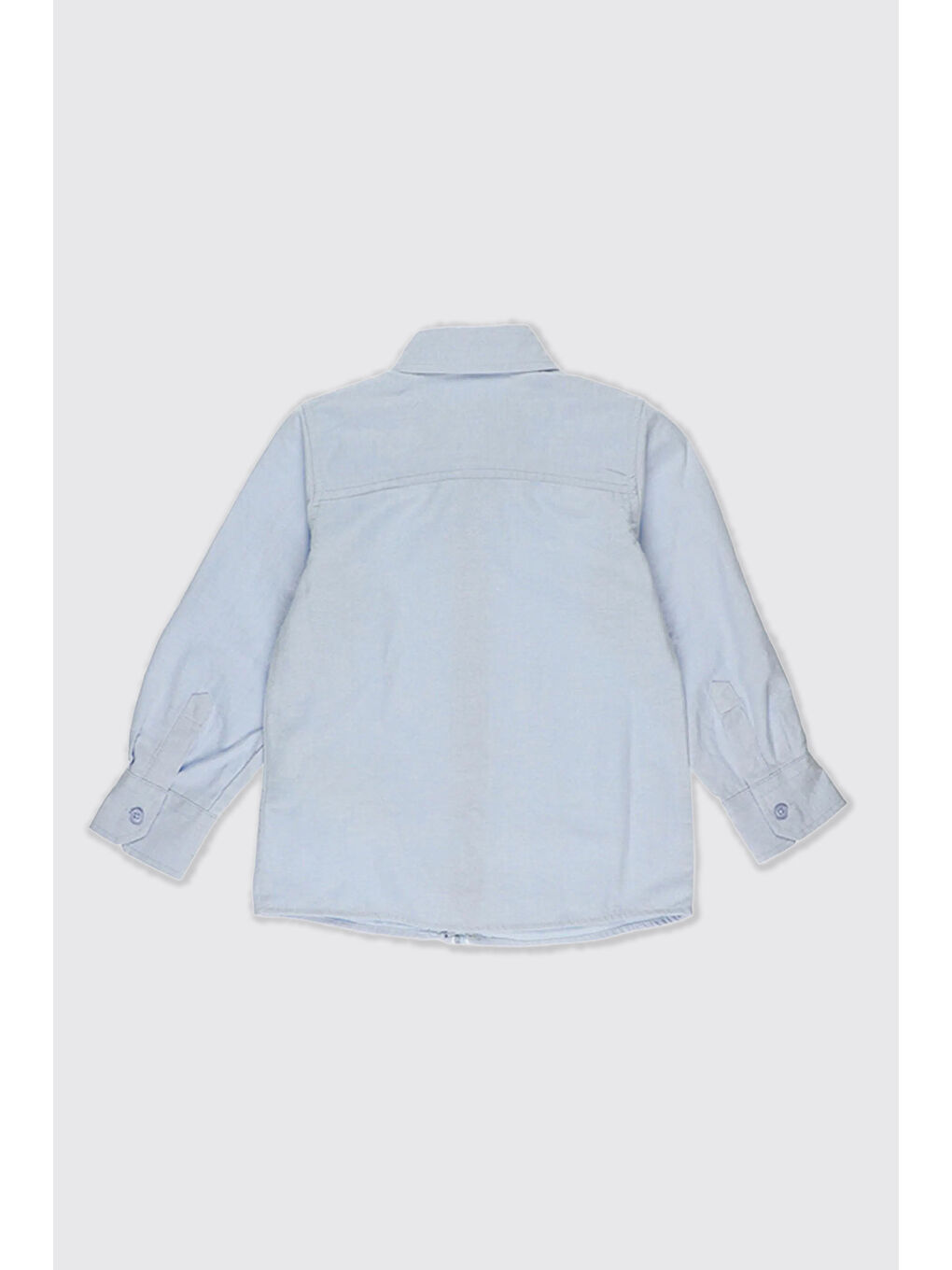 Erkek Çocuk Basic Mavi Oxford Gömlek-1