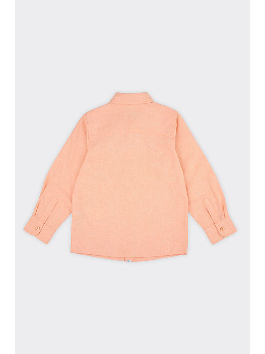 Pembe Erkek Çocuk Basic Somon Oxford Gömlek-1