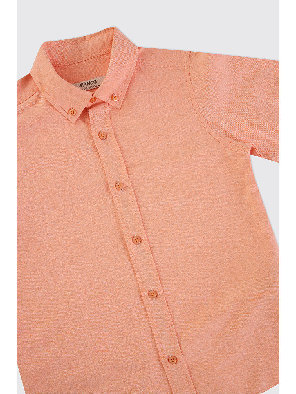 Pembe Erkek Çocuk Basic Somon Oxford Gömlek-3