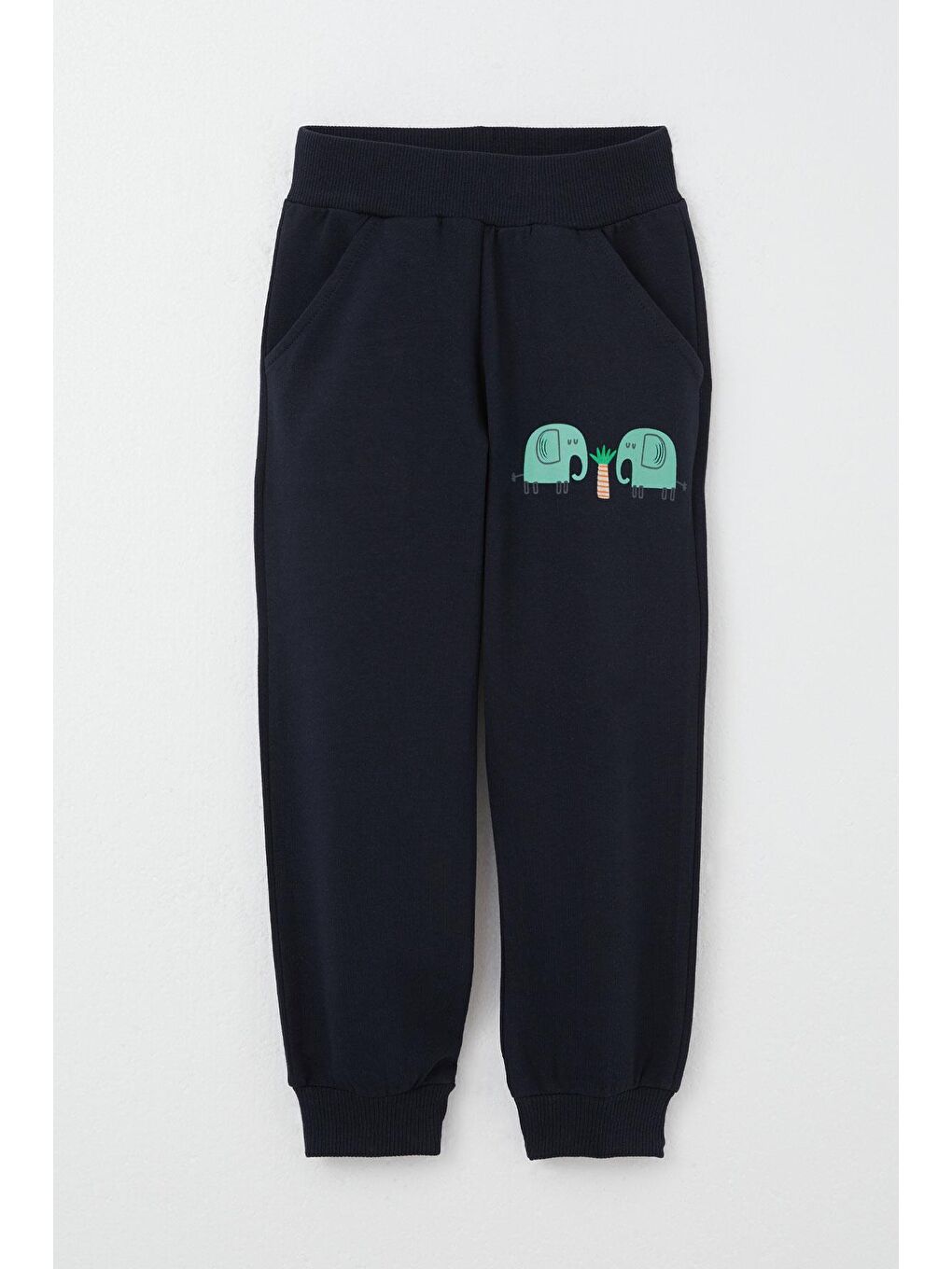 Turkuaz Erkek Çocuk Eşofman Takım Sevimli Fil Desenli Su Yeşili (1-2 Yaş)-6