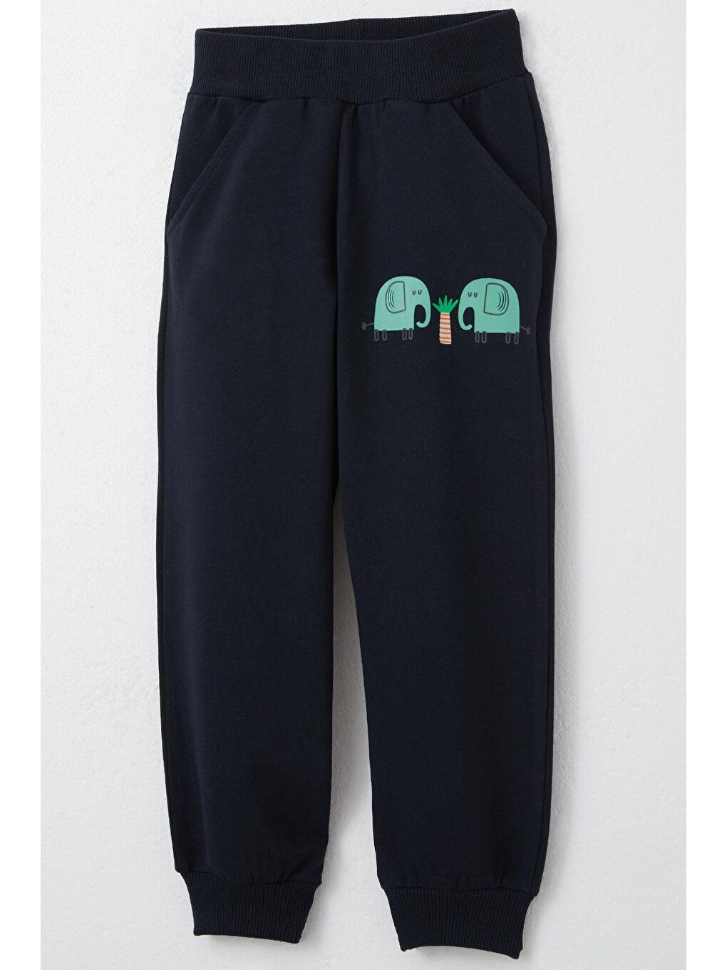 Turkuaz Erkek Çocuk Eşofman Takım Sevimli Fil Desenli Su Yeşili (1-2 Yaş)-10