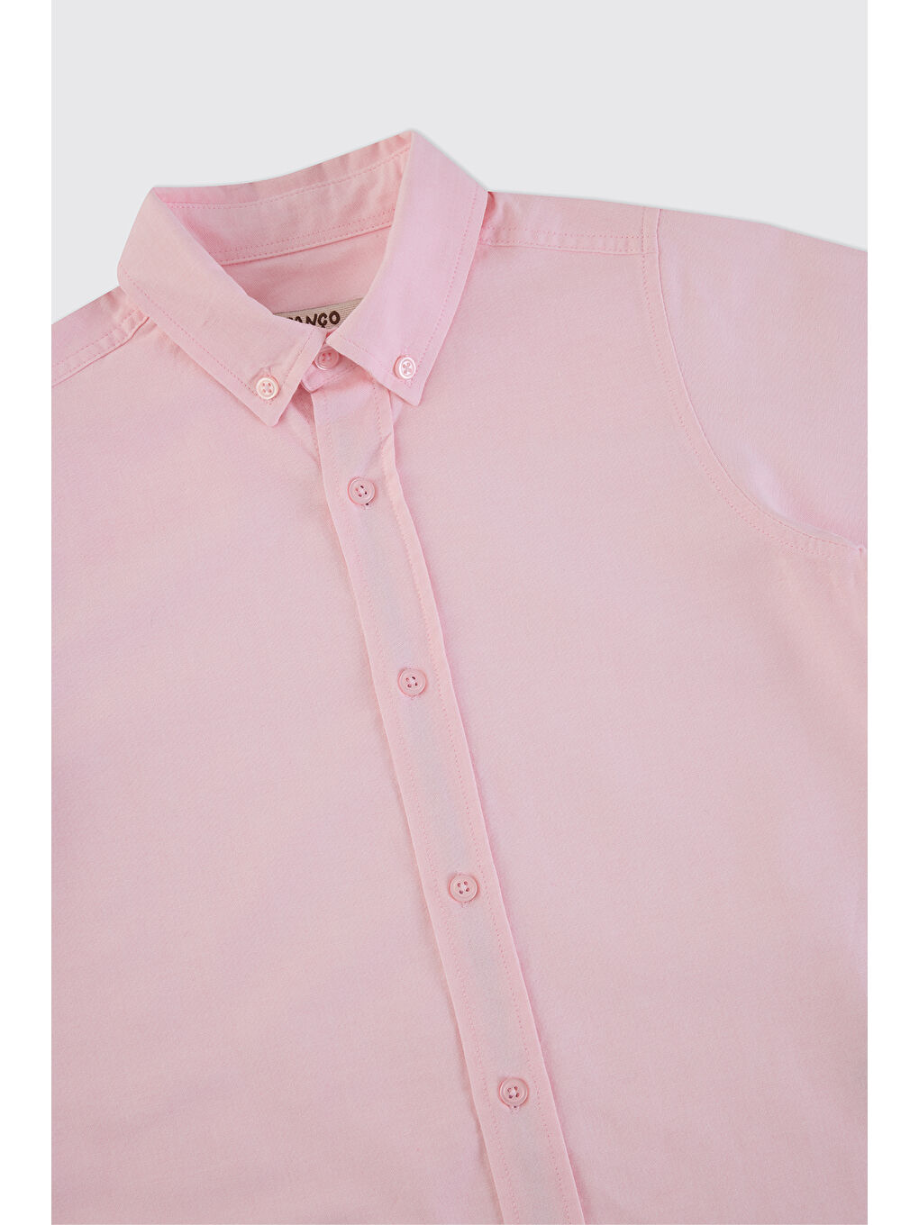 Erkek Çocuk Basic Pembe Oxford Gömlek-3