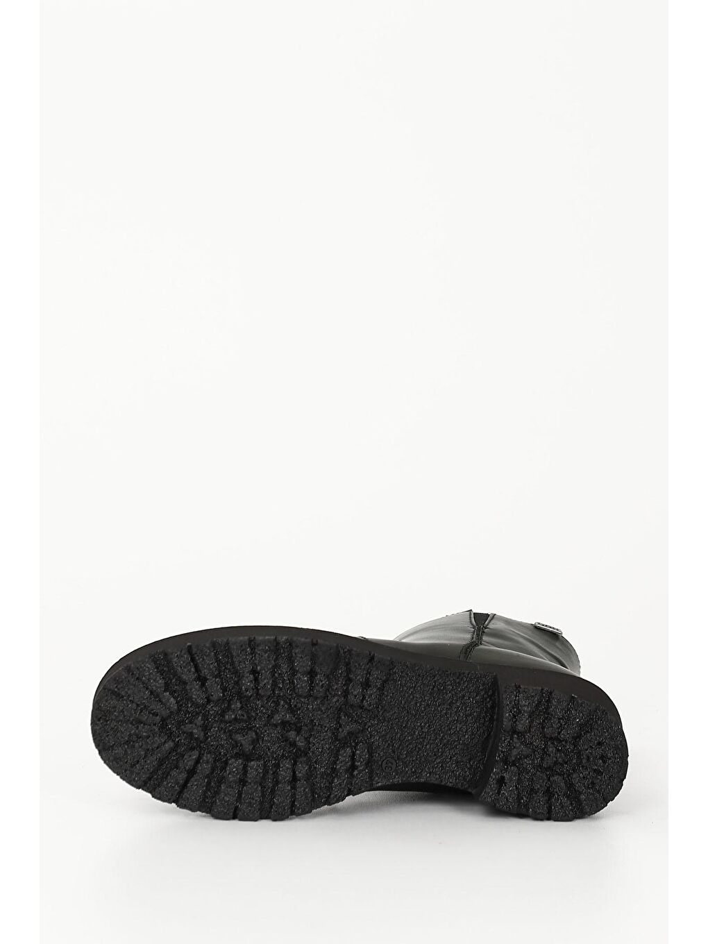 HAKİ  Hakiki Deri Yuvarlak Burun Topuklu Kauçuk Taban Fermuarlı Kadın Günlük Bot 52421-6