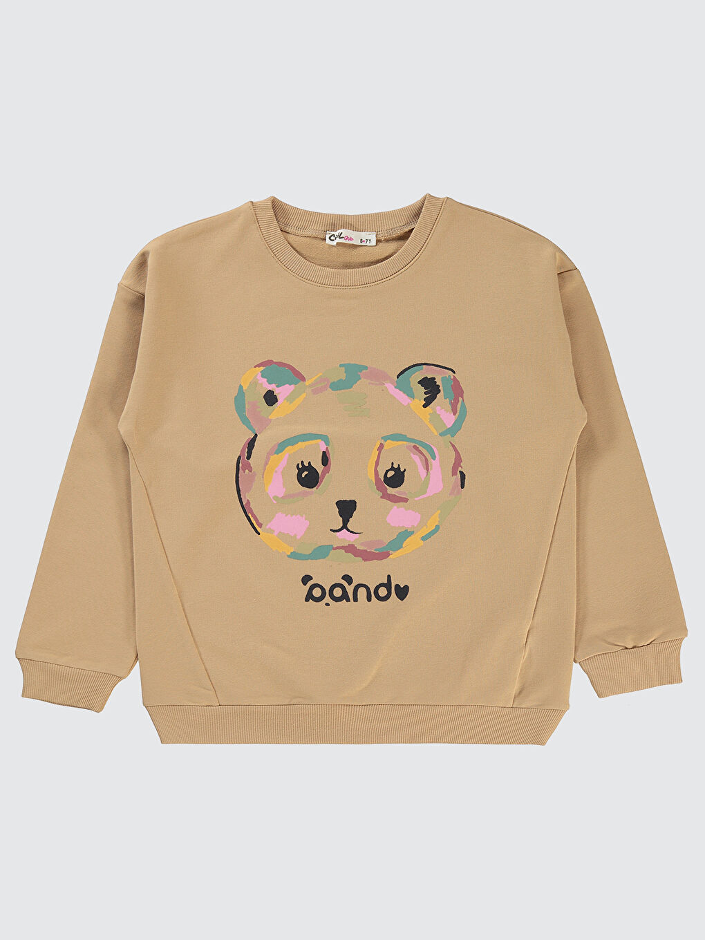 Ekru Girls Kız Çocuk Sweatshirt 6-9 Yaş Yulaf Sütü