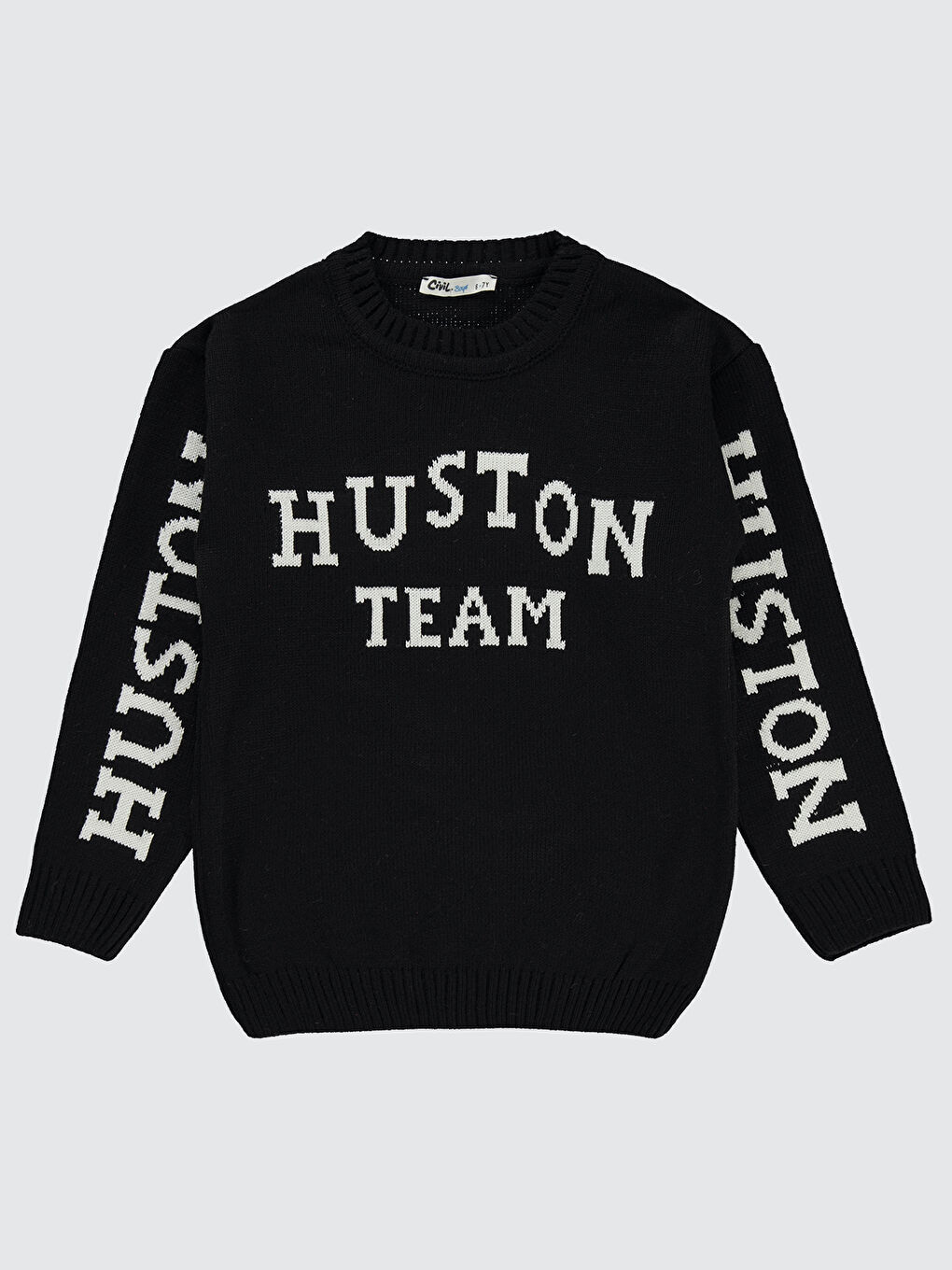 Boys Erkek Çocuk Kazak 6-9 Yaş Siyah