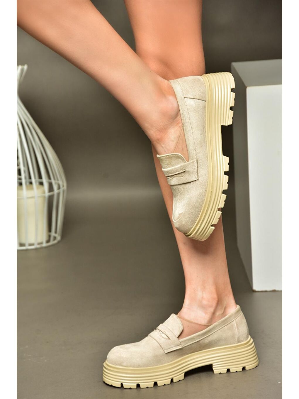 Bej R9960920 Ten Günlük Kadın Ayakkabı