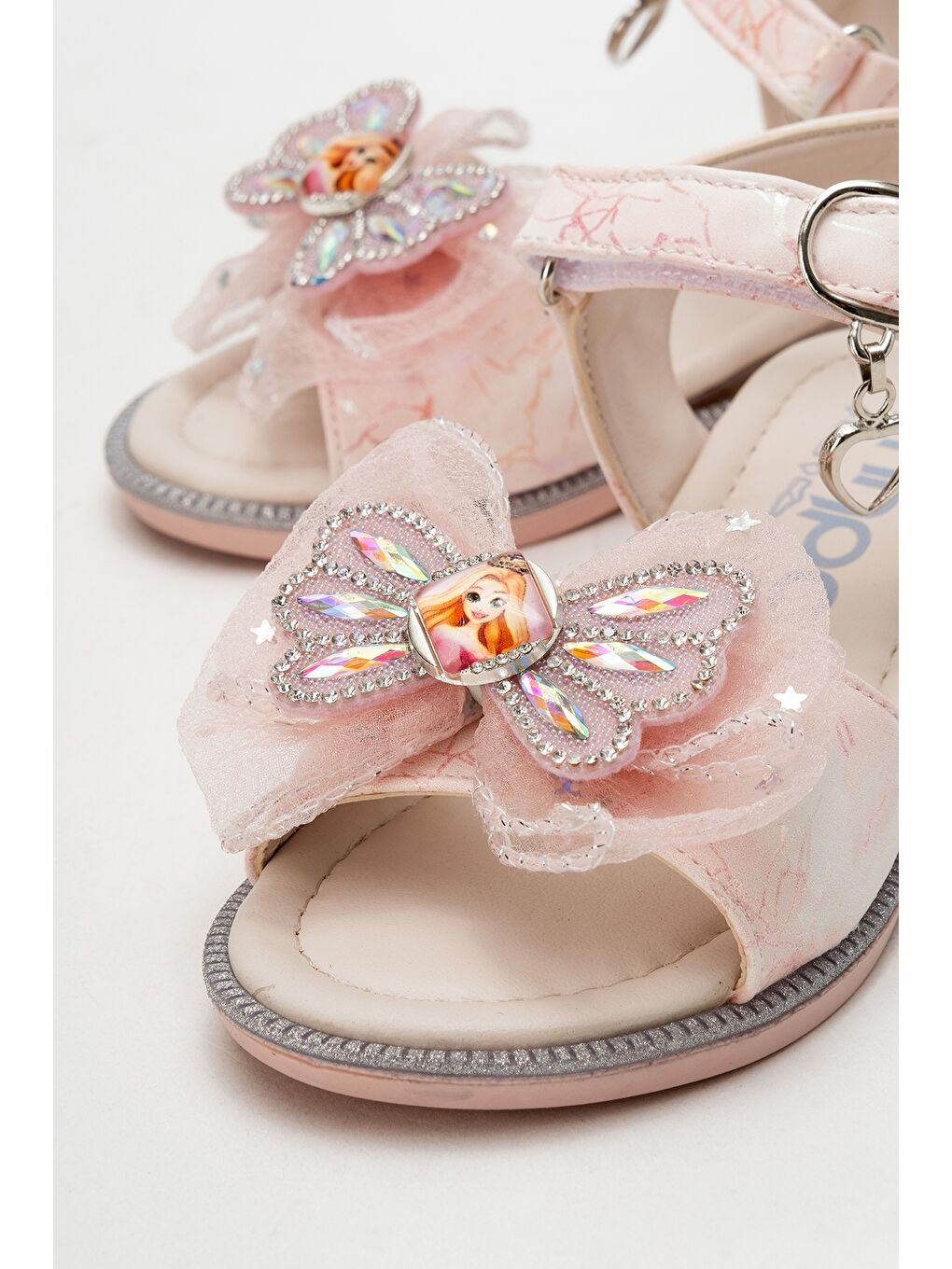 Kız Çocuk Pembe Abiye Ayakkabı-1