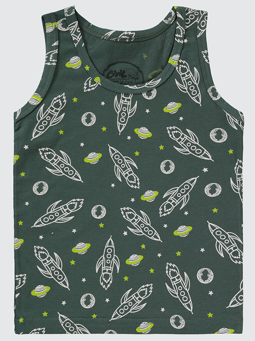 Boys Erkek Çocuk İç Çamaşır Takımı 2-10 Yaş Yeşil-1