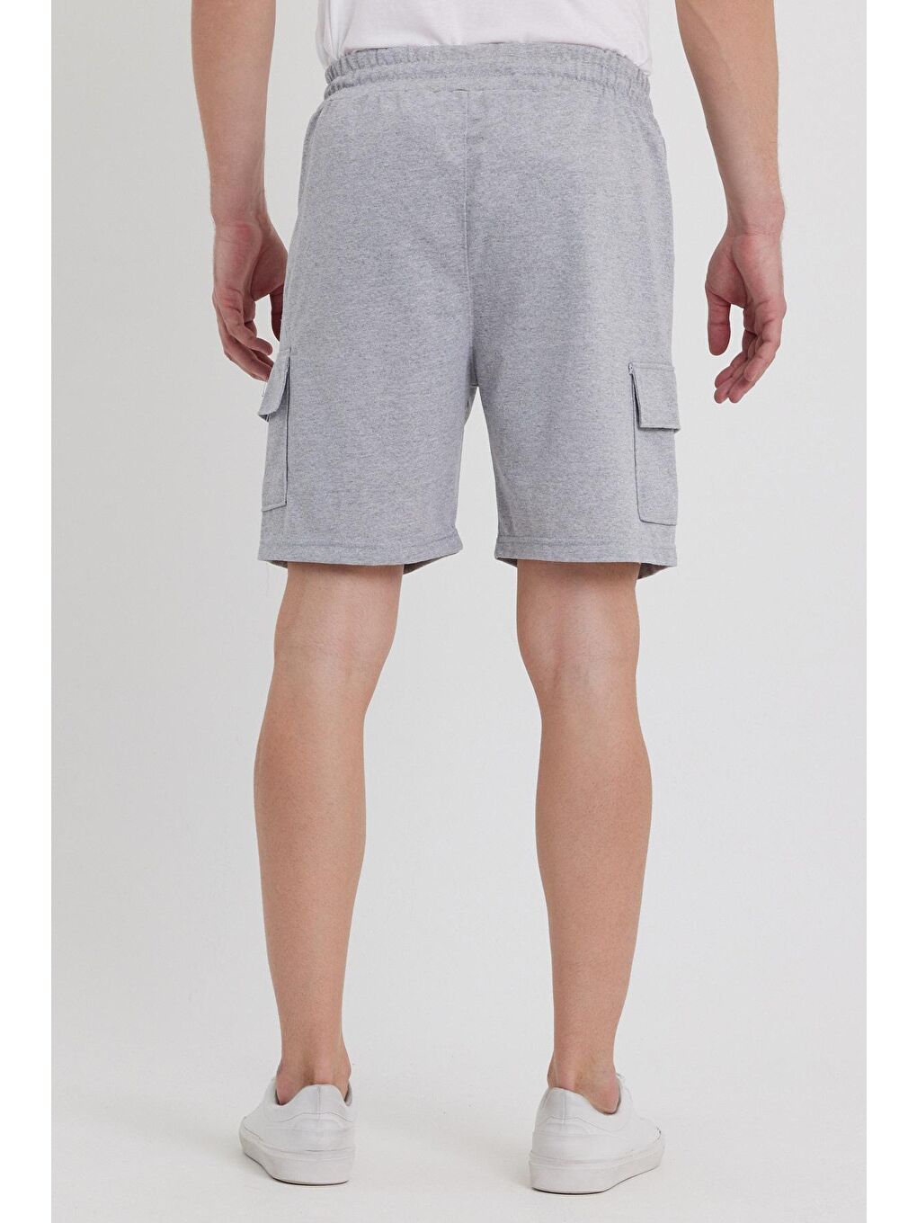 Gri Erkek Kargo Cep Penye Renkli Kapri-4