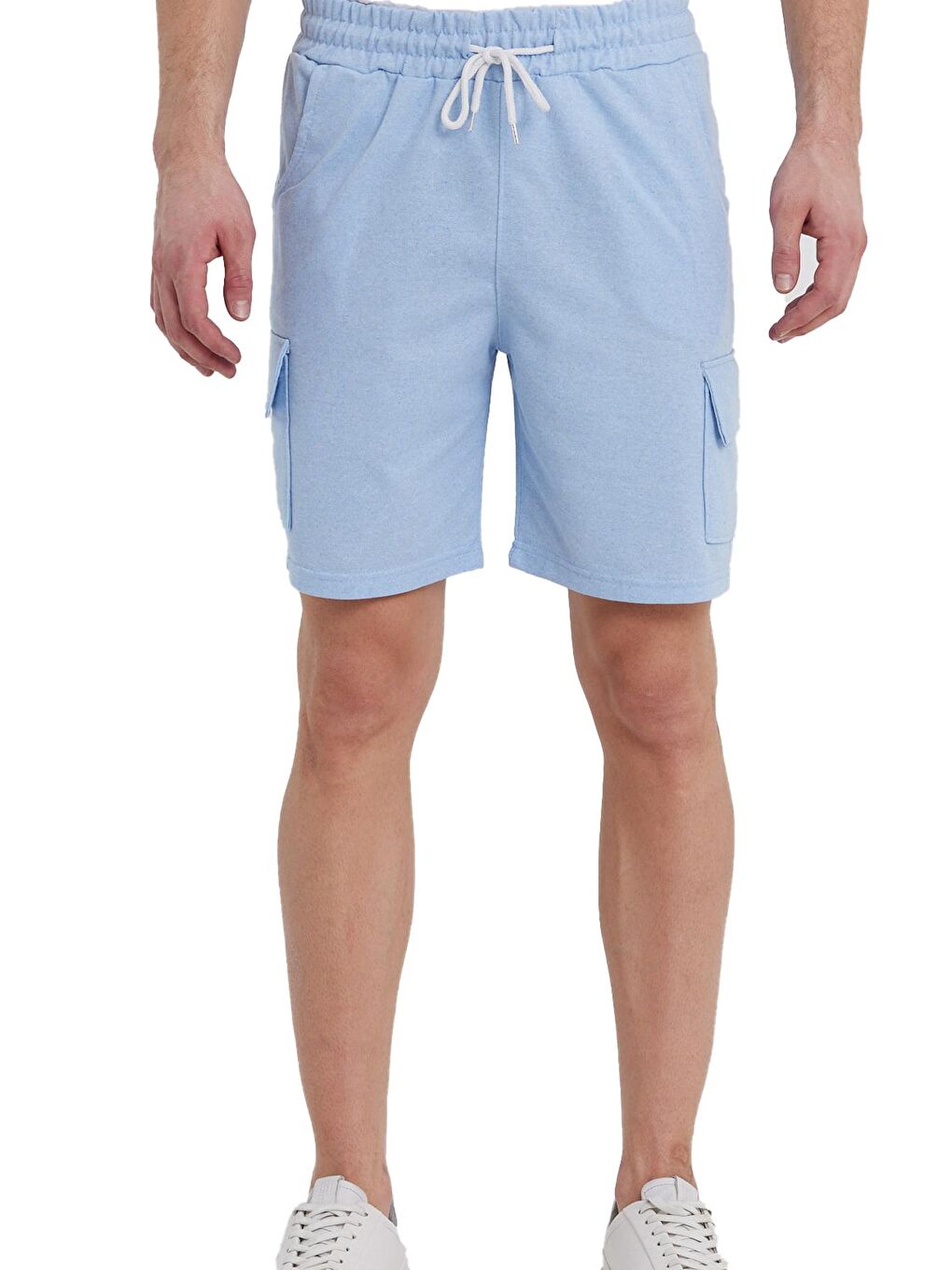 Mavi Erkek Kargo Cep Penye Renkli Kapri