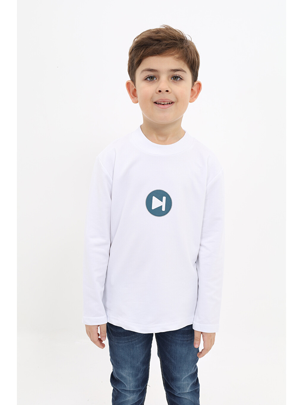 Antrasit Erkek Çocuk Baskılı Sweatshirt-3