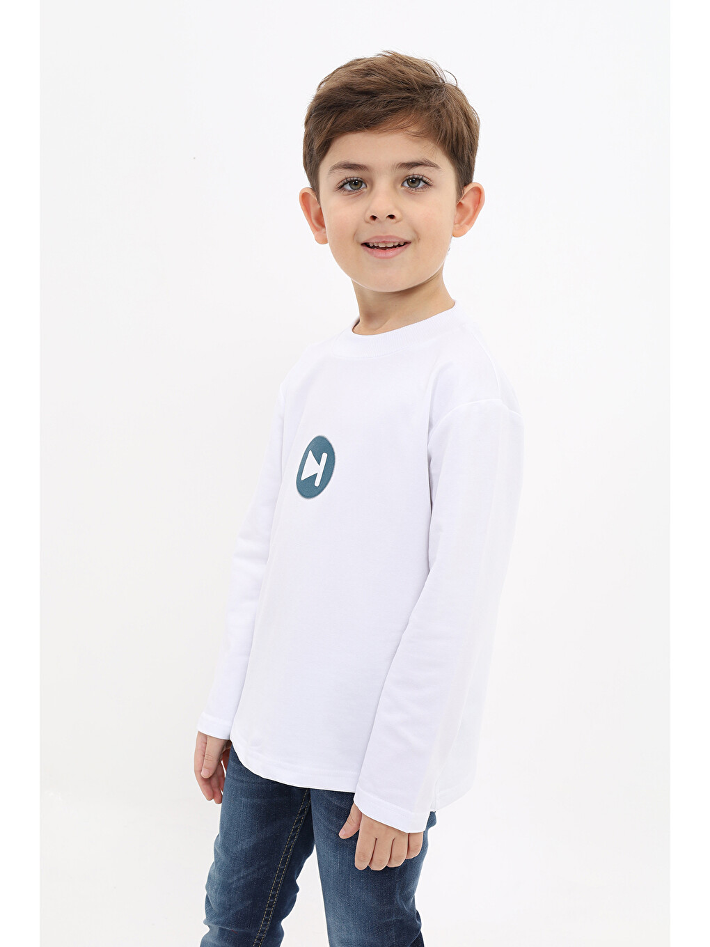 Antrasit Erkek Çocuk Baskılı Sweatshirt-4